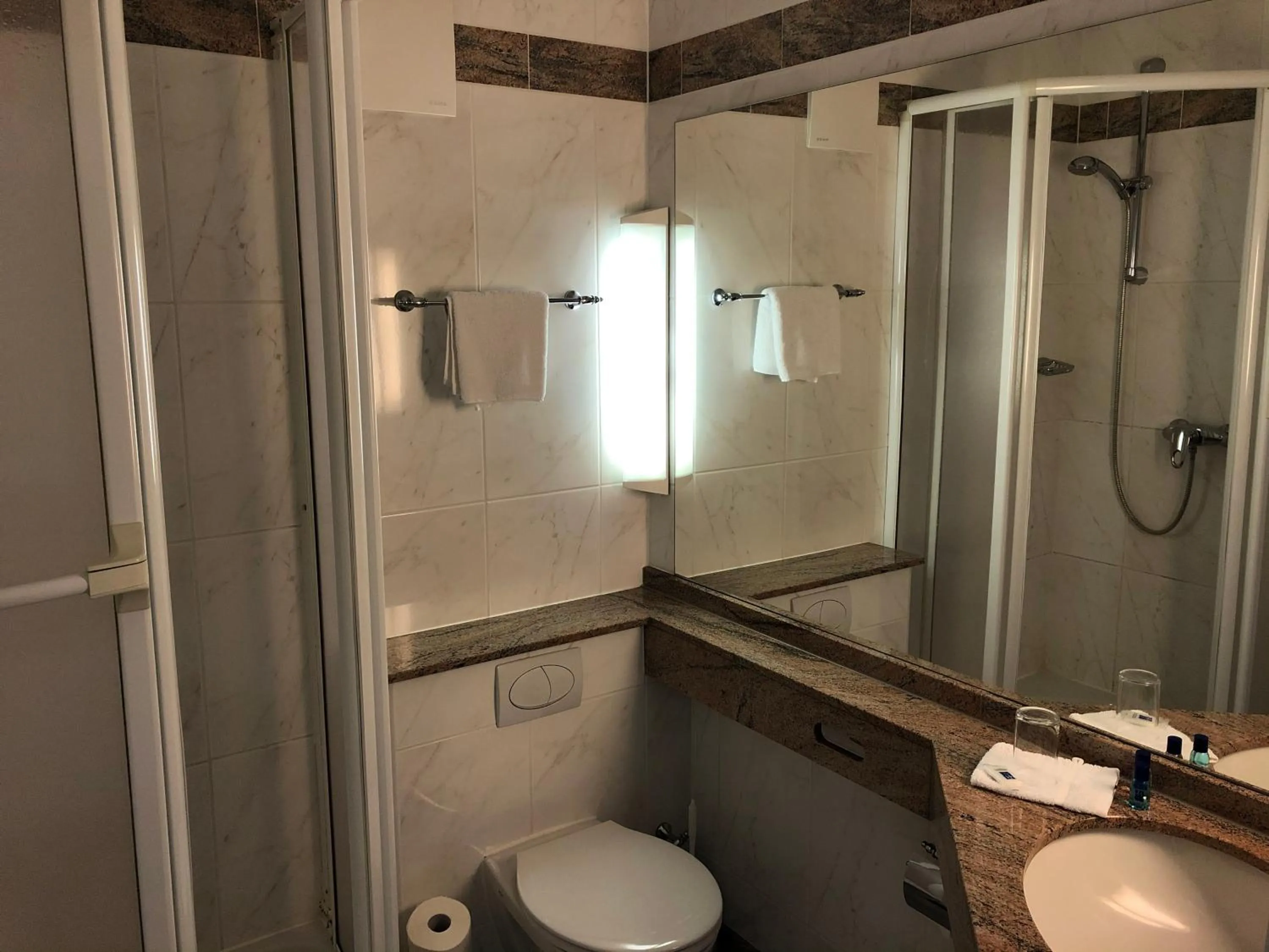 Shower in Hotel Haus am Rieth