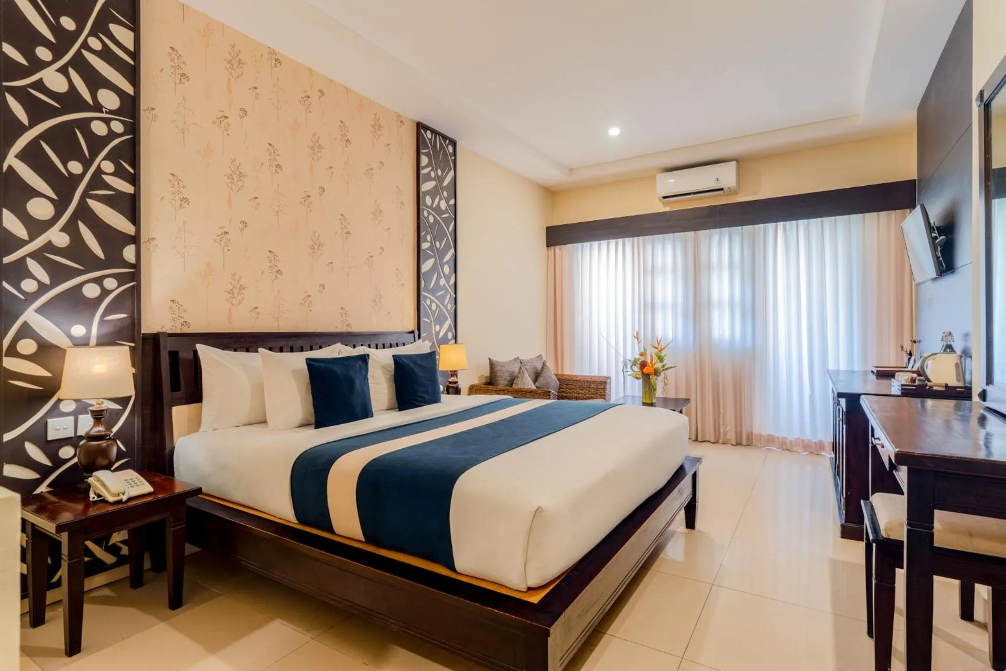 Bed in Sri Phala Resort & Villa