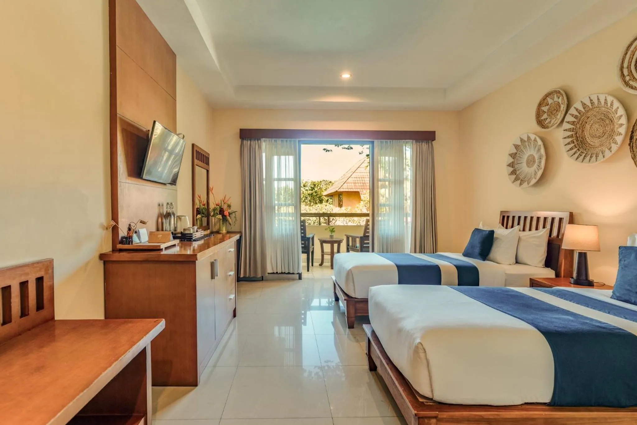 Bed in Sri Phala Resort & Villa