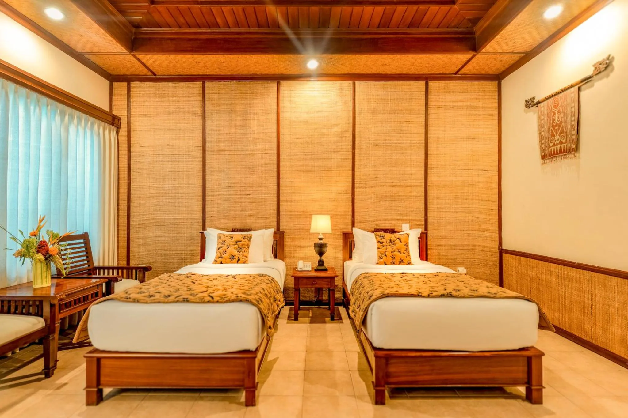 Bed in Sri Phala Resort & Villa