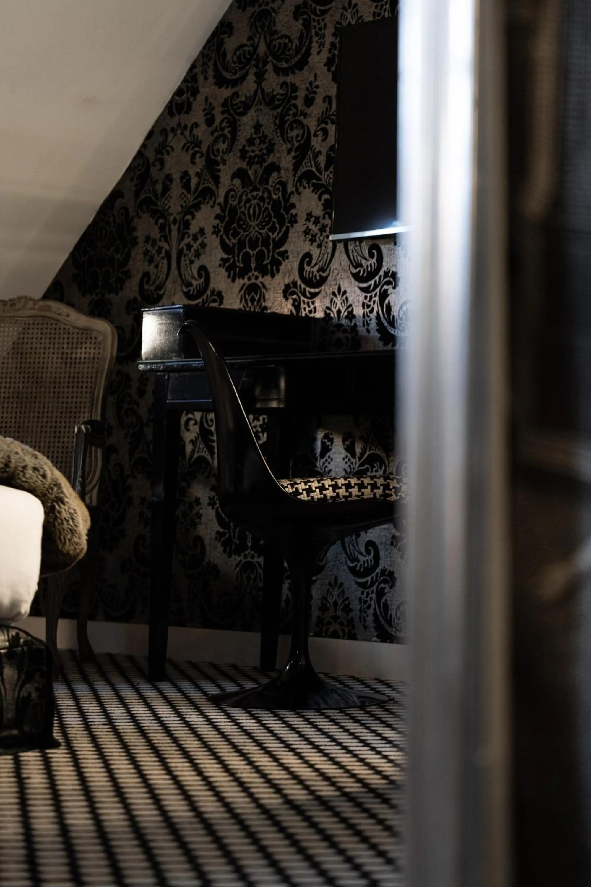 Decorative detail in Hôtel du Petit Moulin, Haute Couture hotel by Lacroix