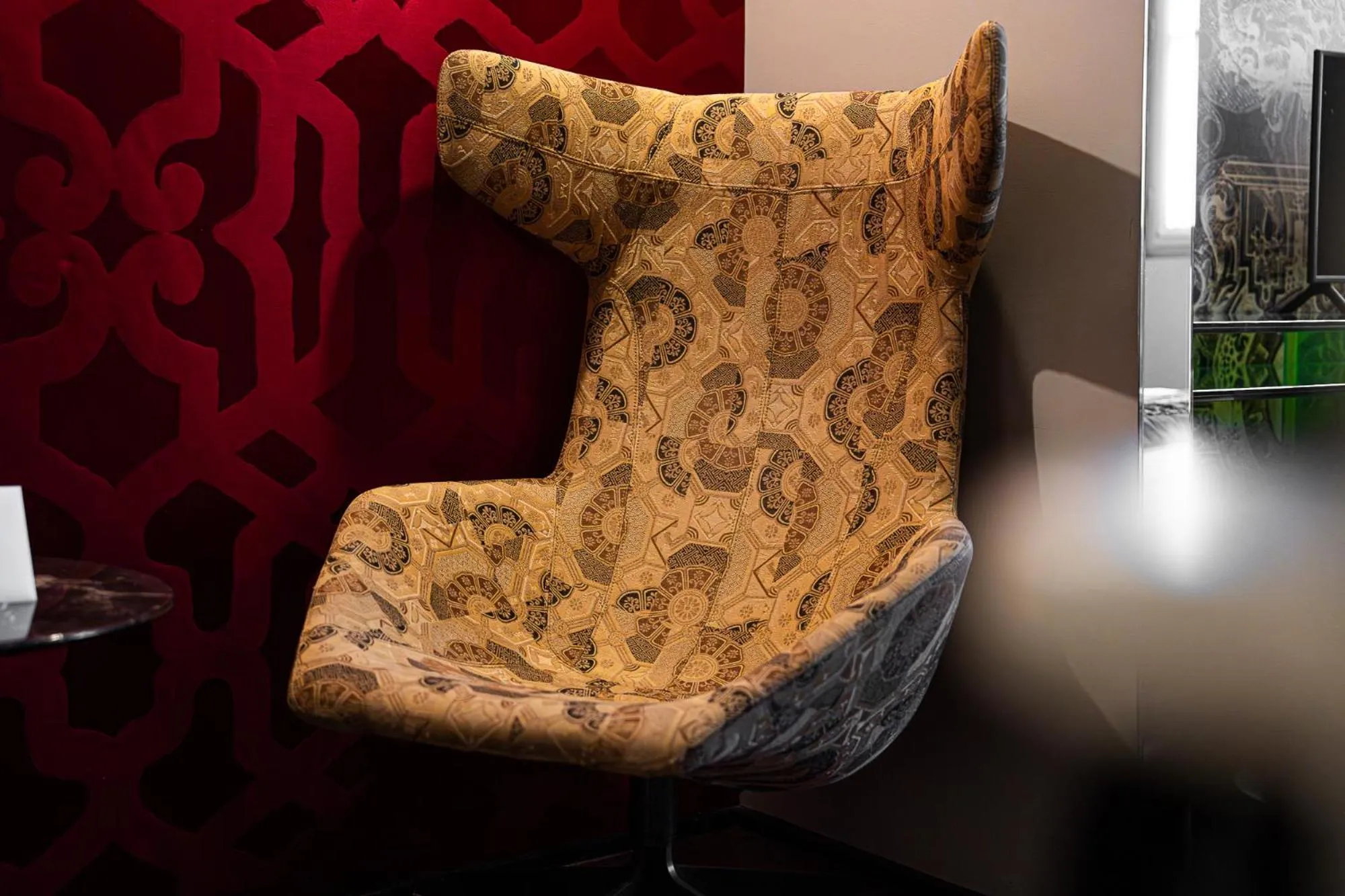 Decorative detail in Hôtel du Petit Moulin, Haute Couture hotel by Lacroix