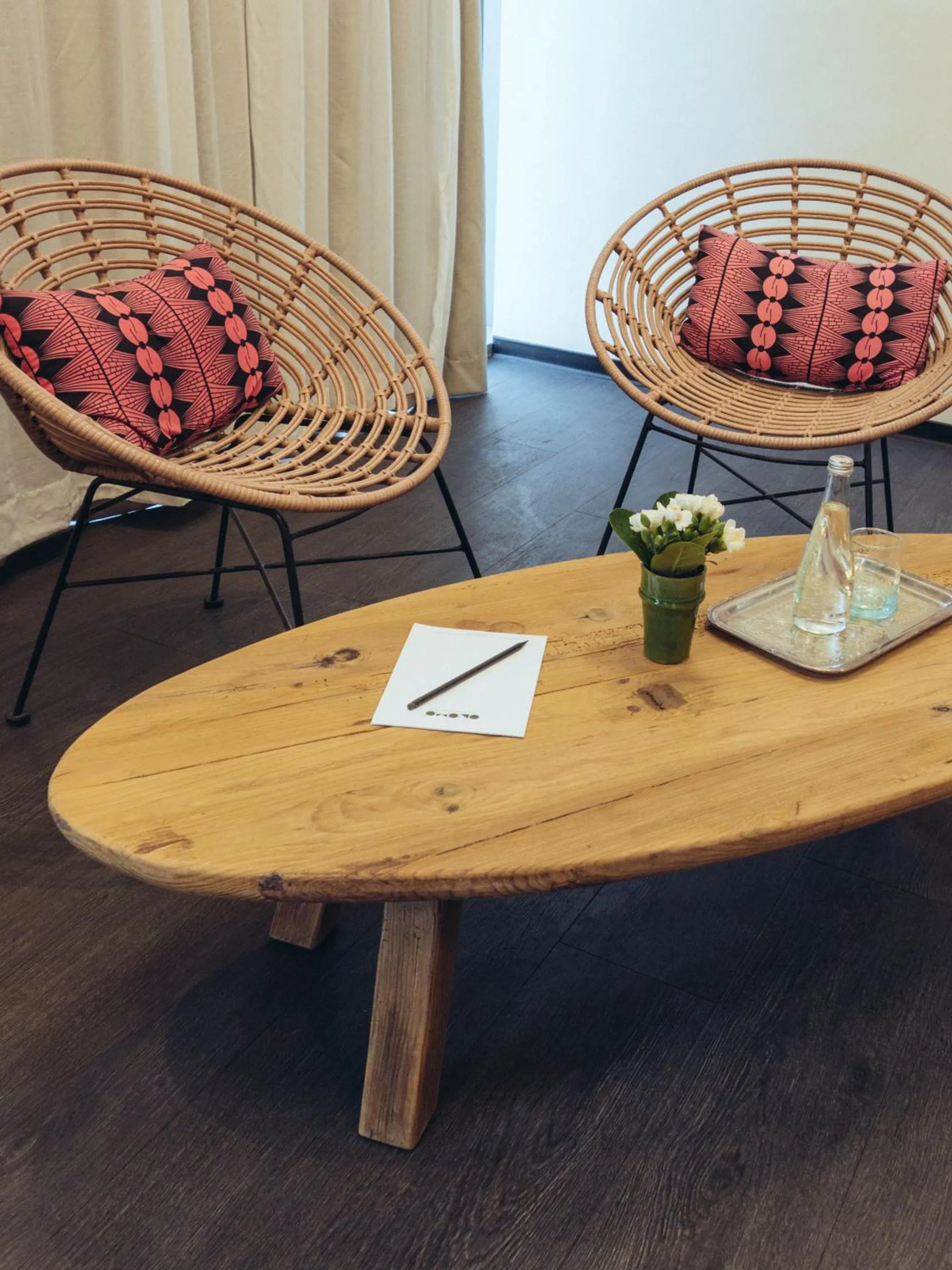 Seating area in ONOMO Airport Casablanca