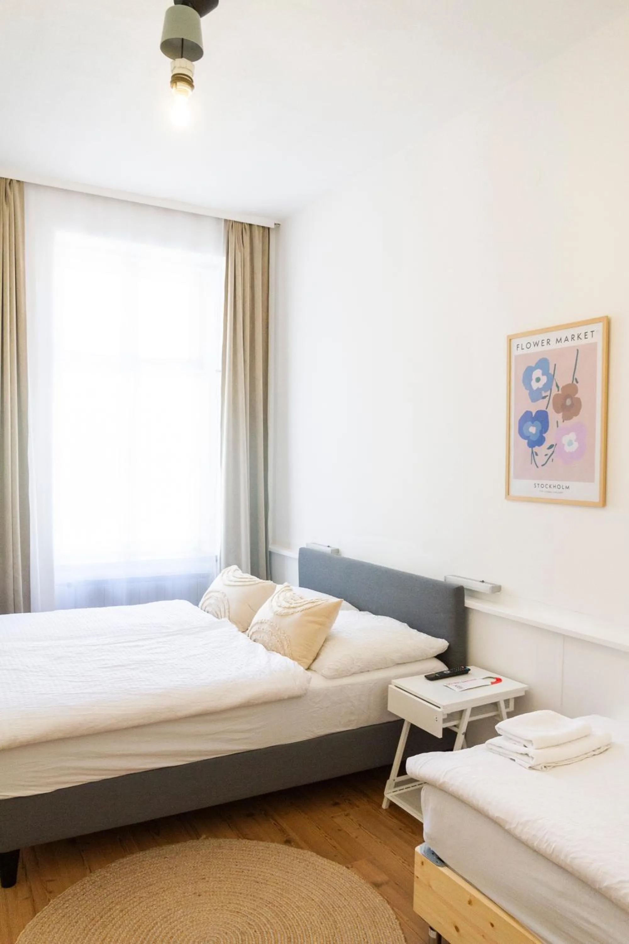 Bed in KIBI Rooms self check-in