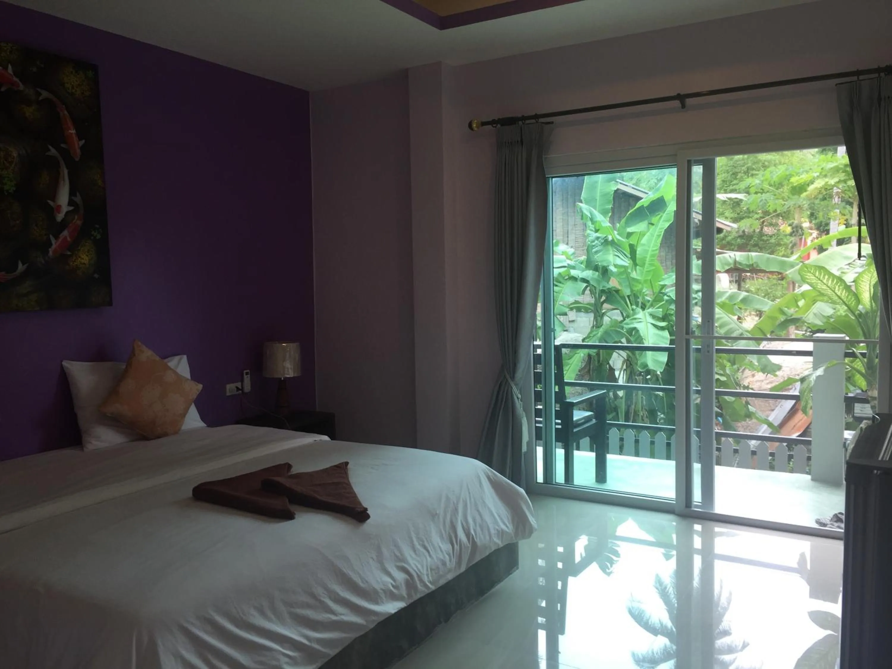 View (from property/room), Bed in Baan Suan Ta Hotel