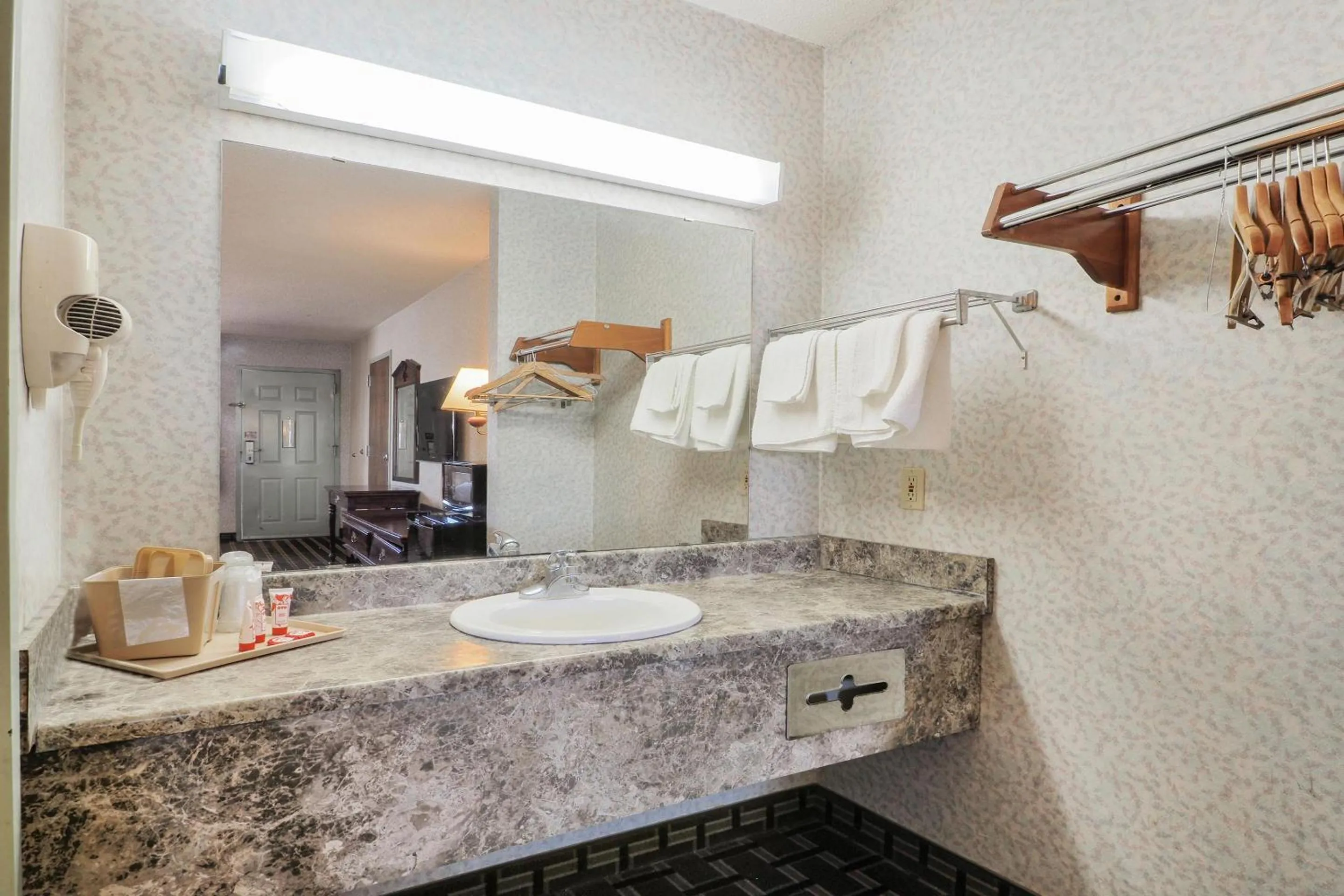 Bathroom in Lonestar Inn & Suites, Erick OK Hwy 40 BY OYO