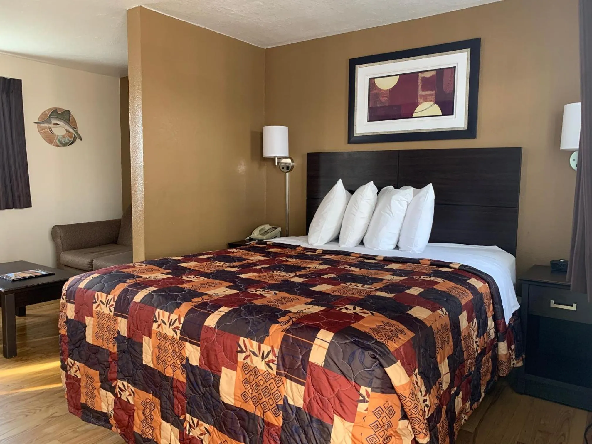 Bed in Sea Horse Inn and Cottages