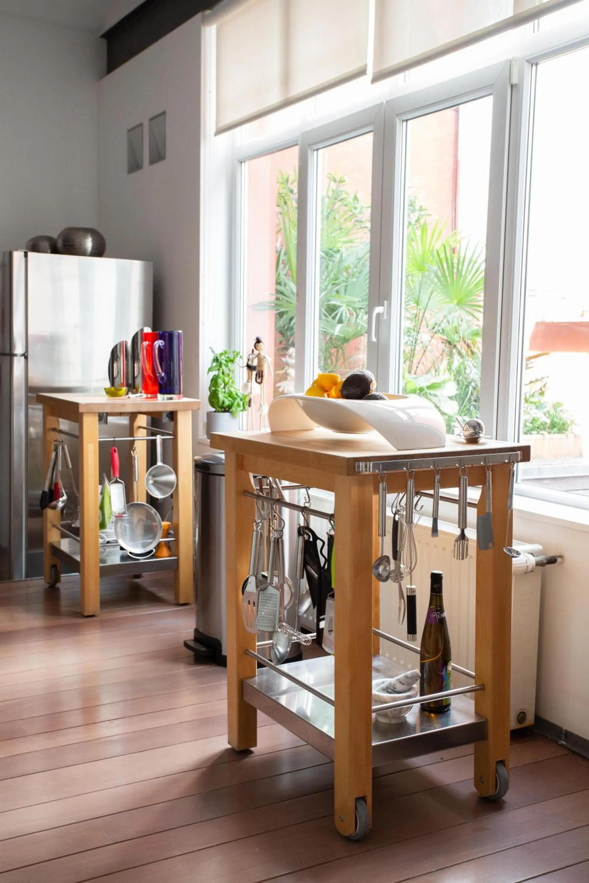 Communal kitchen in Les Lofts d'Artistes