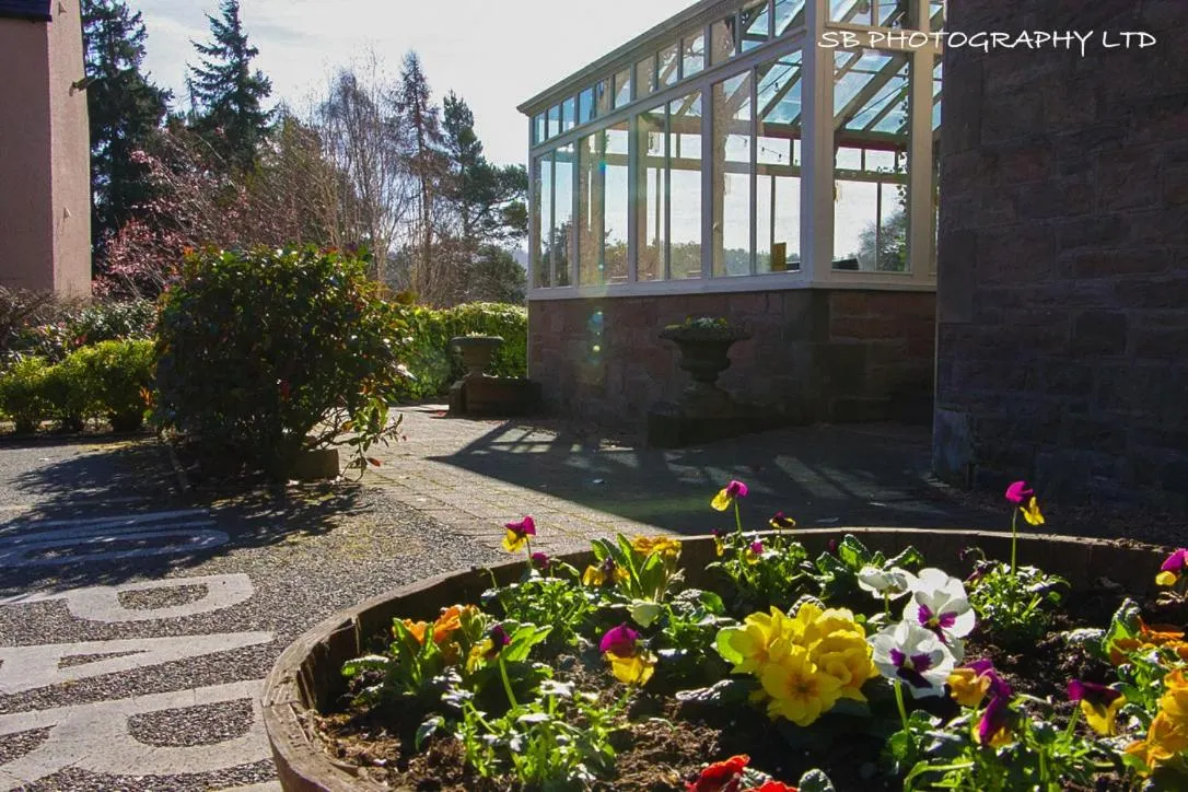Patio in Inverness Lochardil House, by Highland Coast Hotels