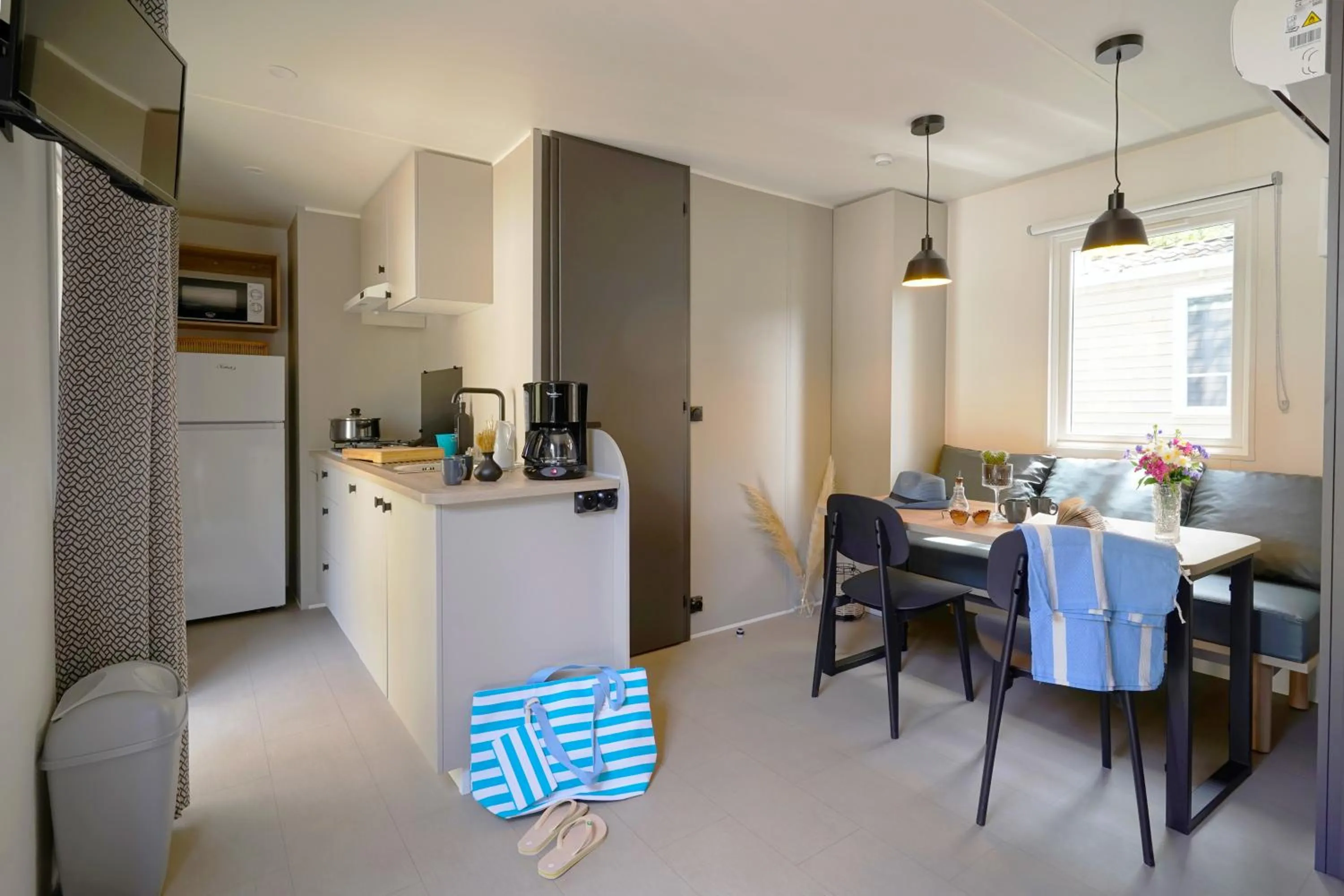 Living room in Camping Le Bois Fleuri