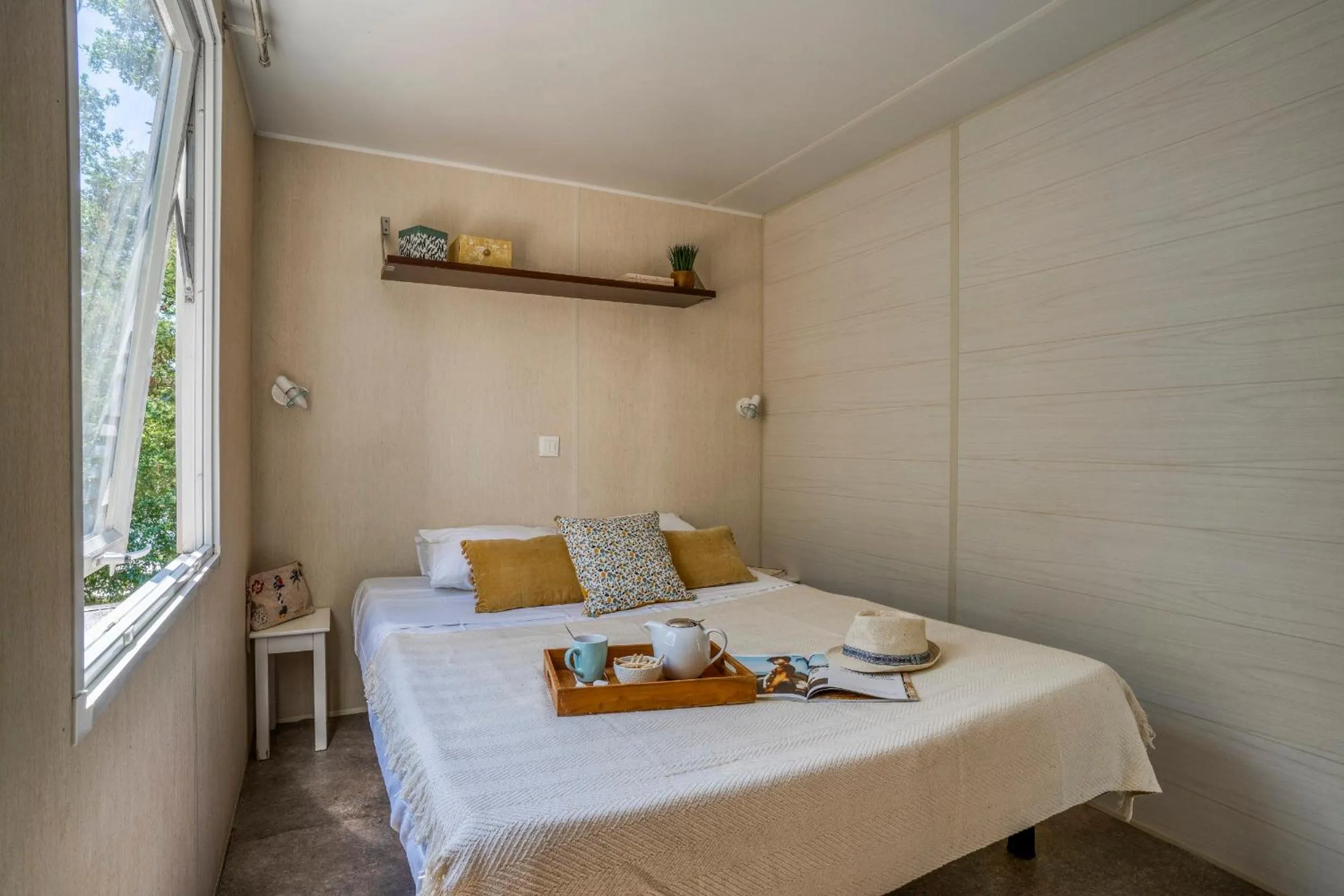 Bedroom, Bed in Camping Le Bois Fleuri