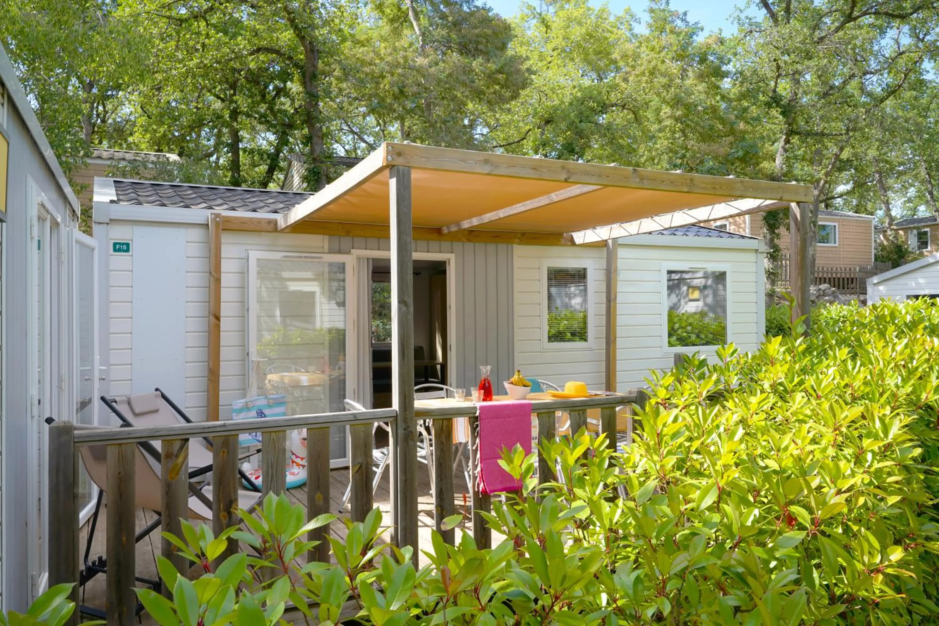 Balcony/Terrace in Camping Le Bois Fleuri