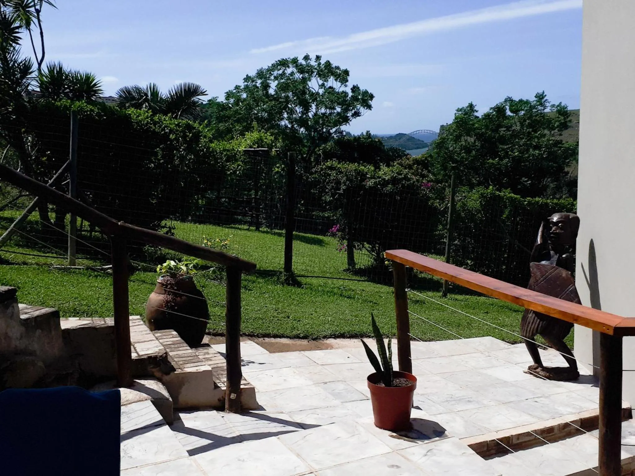 Garden view in Umtamvuna View Cabanas