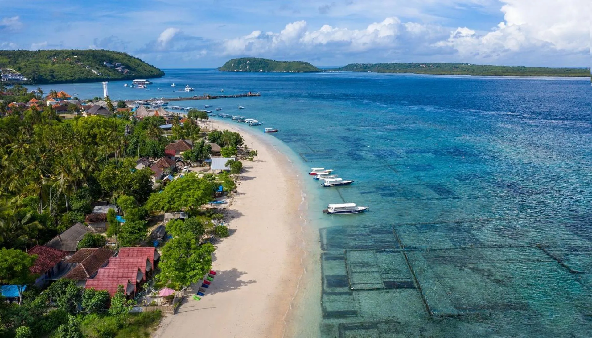 Bird's eye view in Santen Beach Bungalows