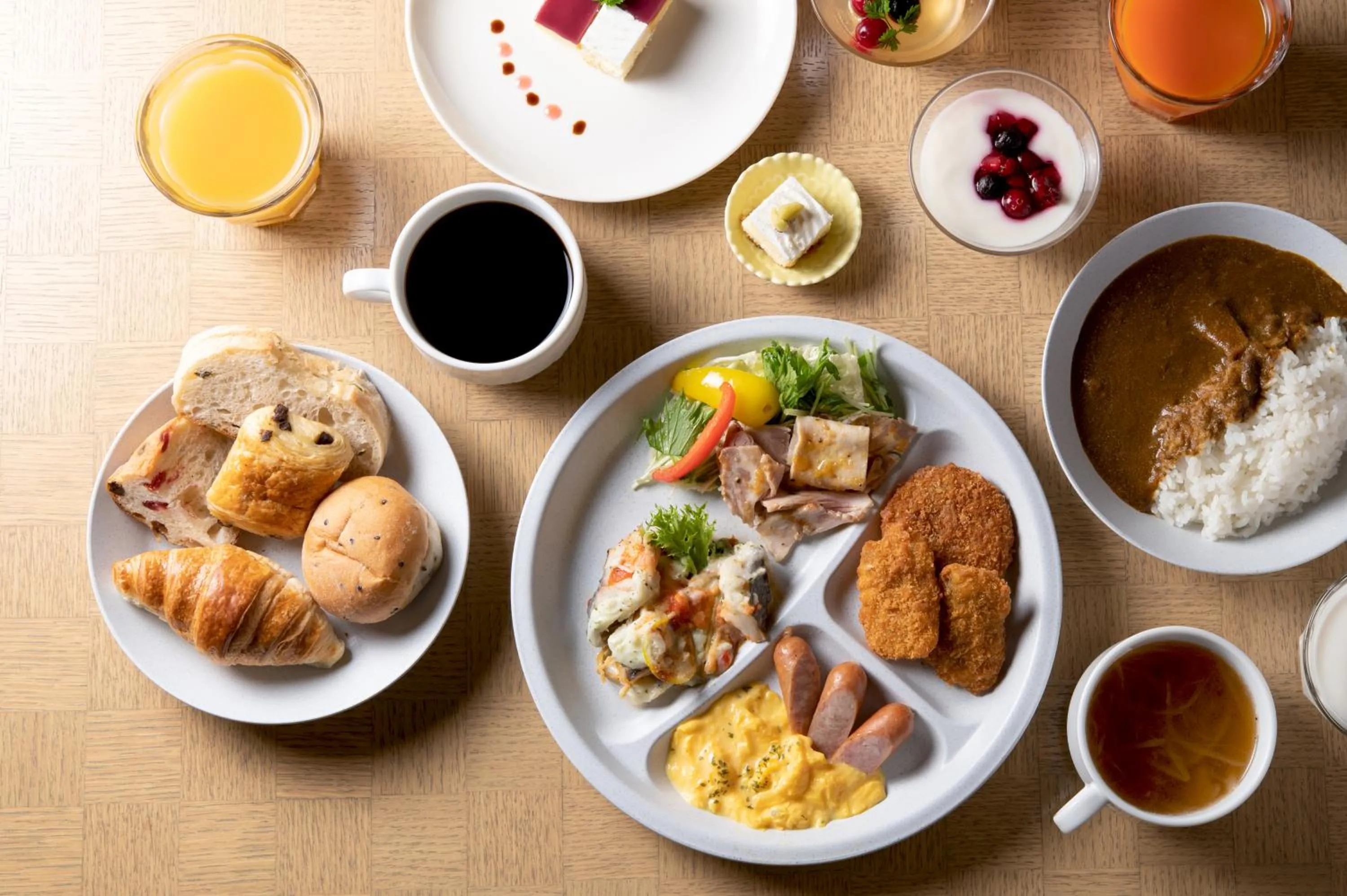 Buffet breakfast in Hotel Vista Fukuoka Nakasu-Kawabata