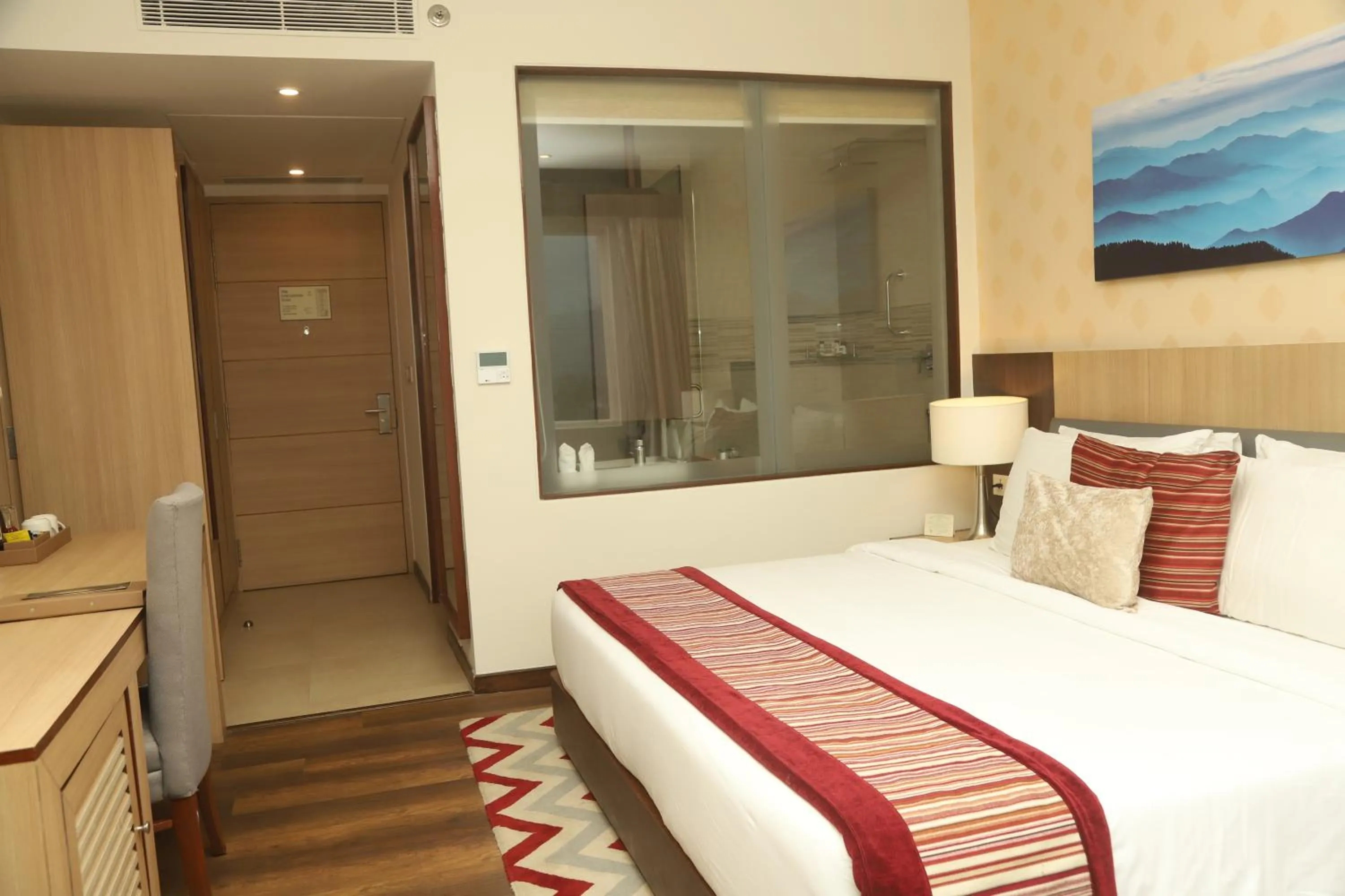 Bedroom, Bed in The Fern Residency- Hotel Chitwan