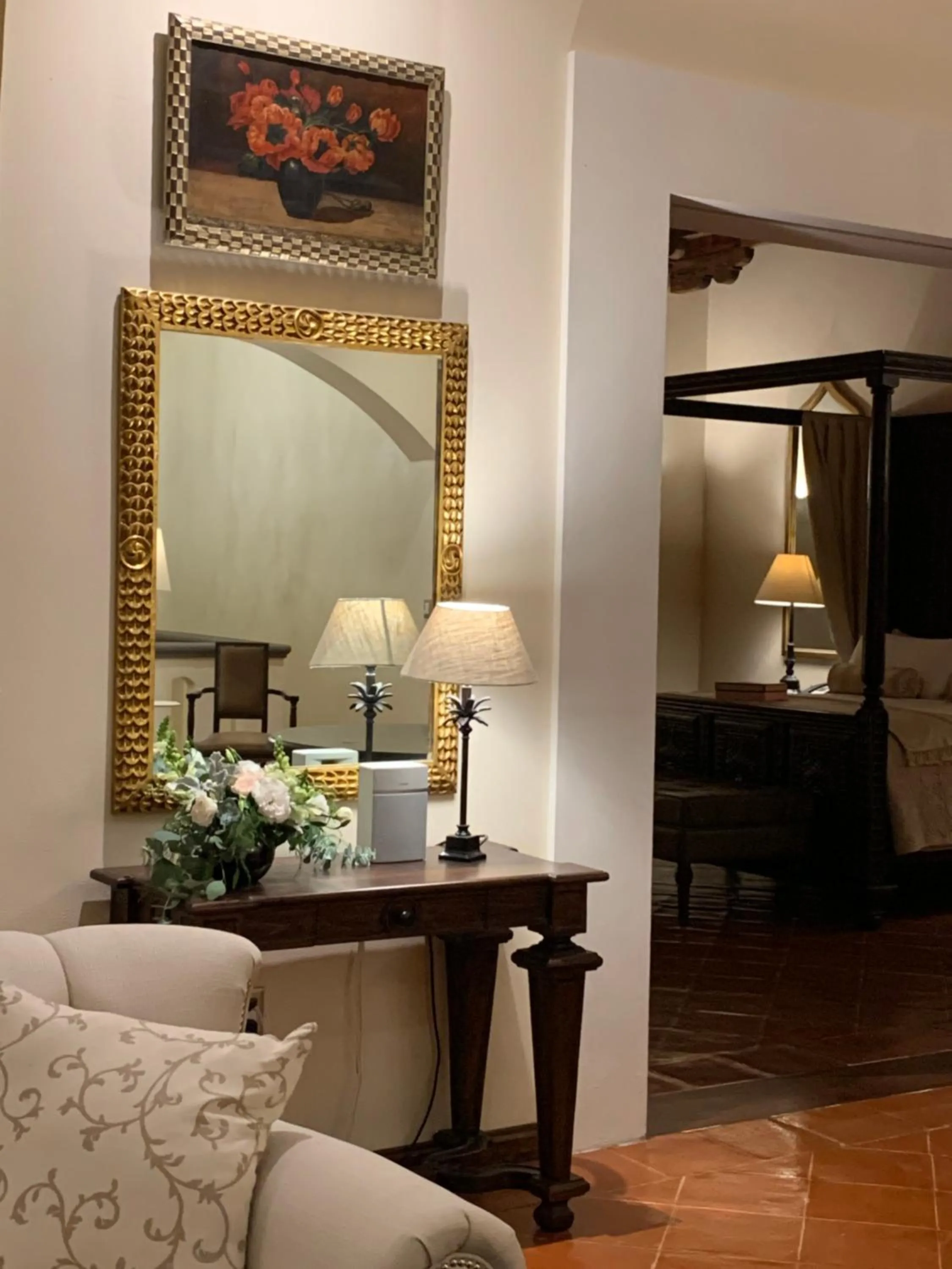 Seating area in Villa Antigua