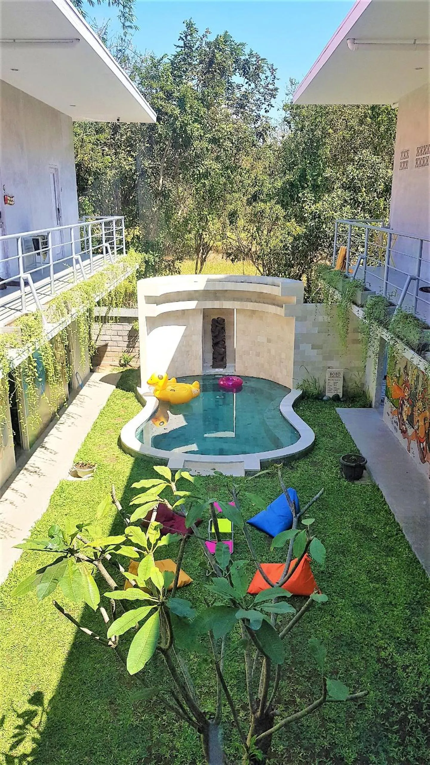 Garden in Bali Bobo Hostel