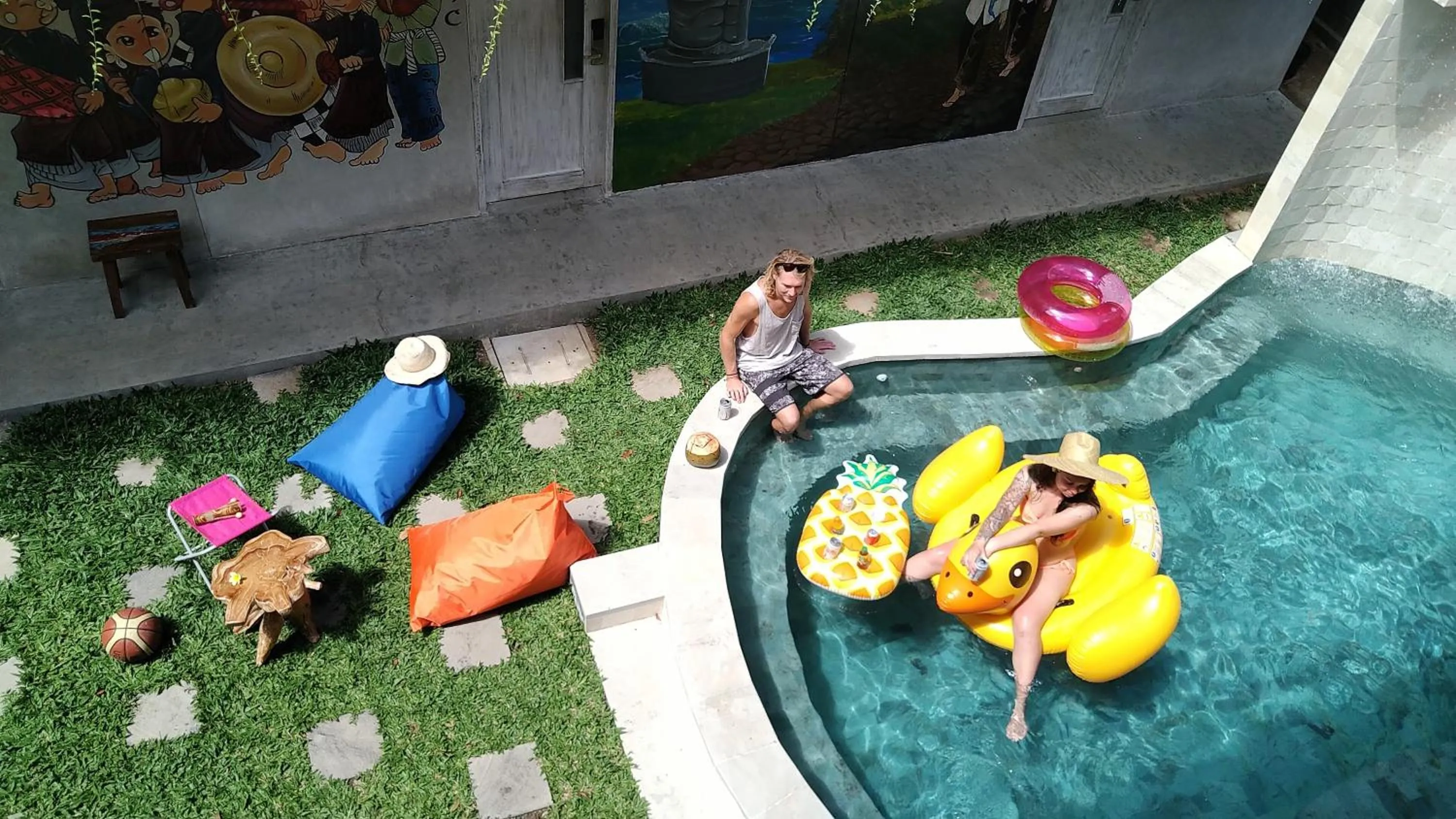 Swimming pool in Bali Bobo Hostel