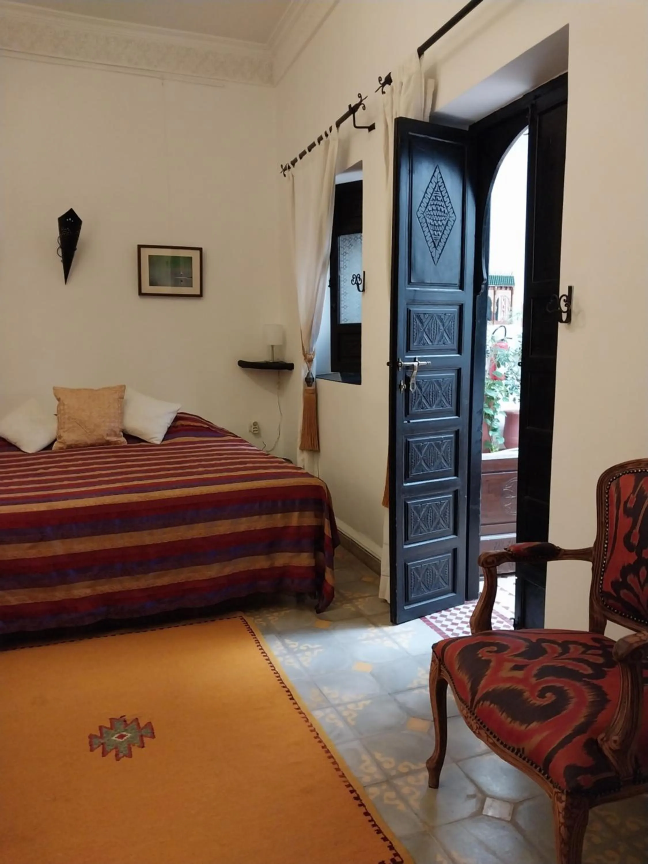 Bed in Riad Dar Zampa