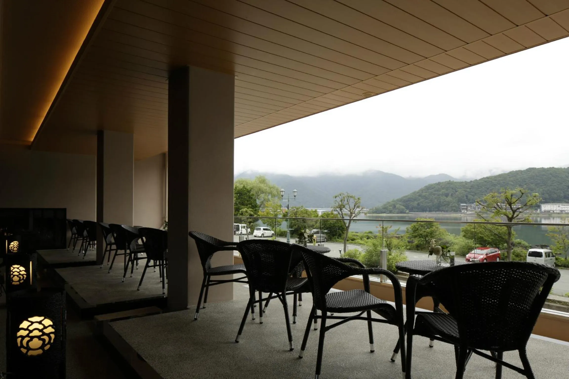 Patio in Fujikawaguchiko Onsen Konanso