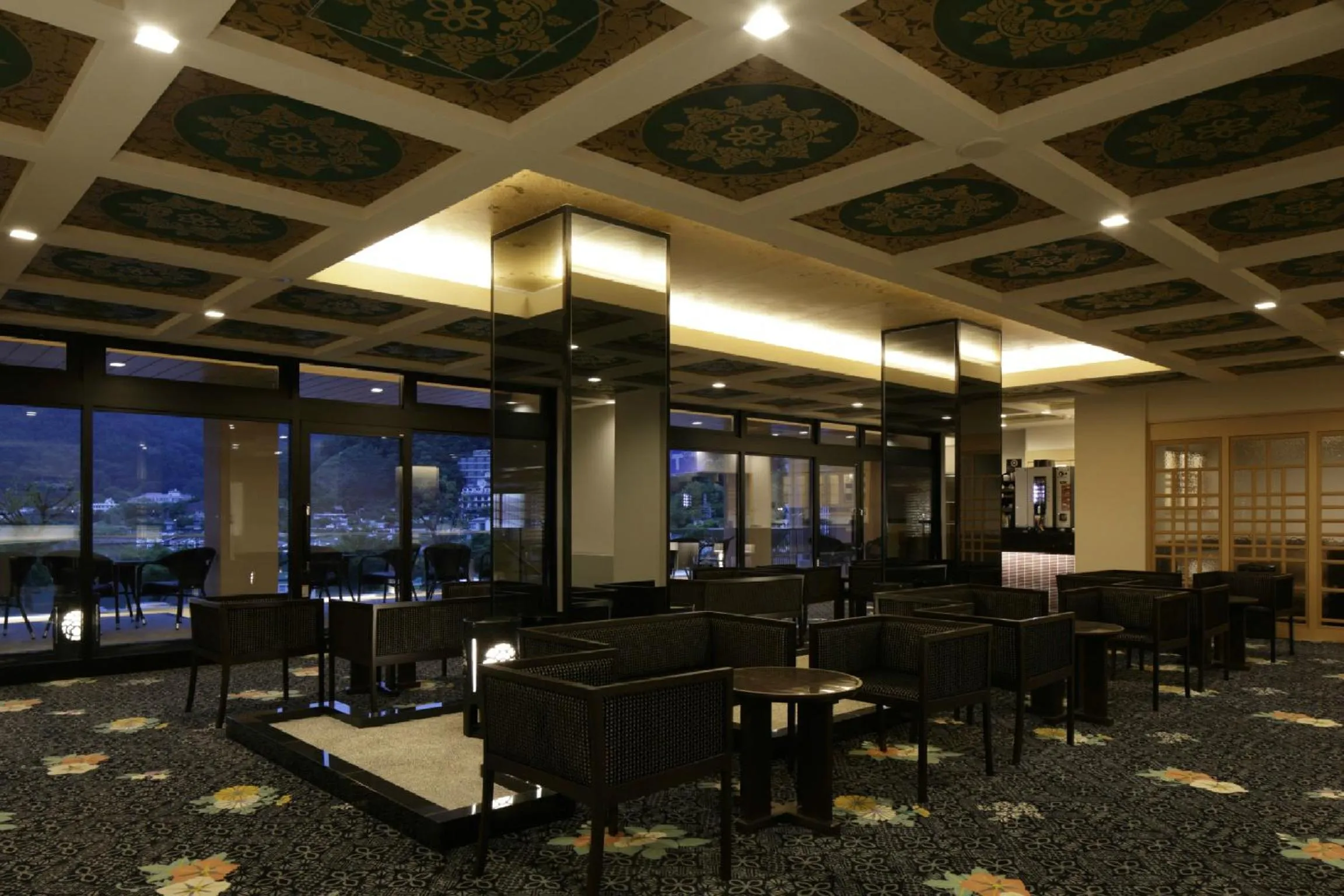 Lounge or bar in Fujikawaguchiko Onsen Konanso