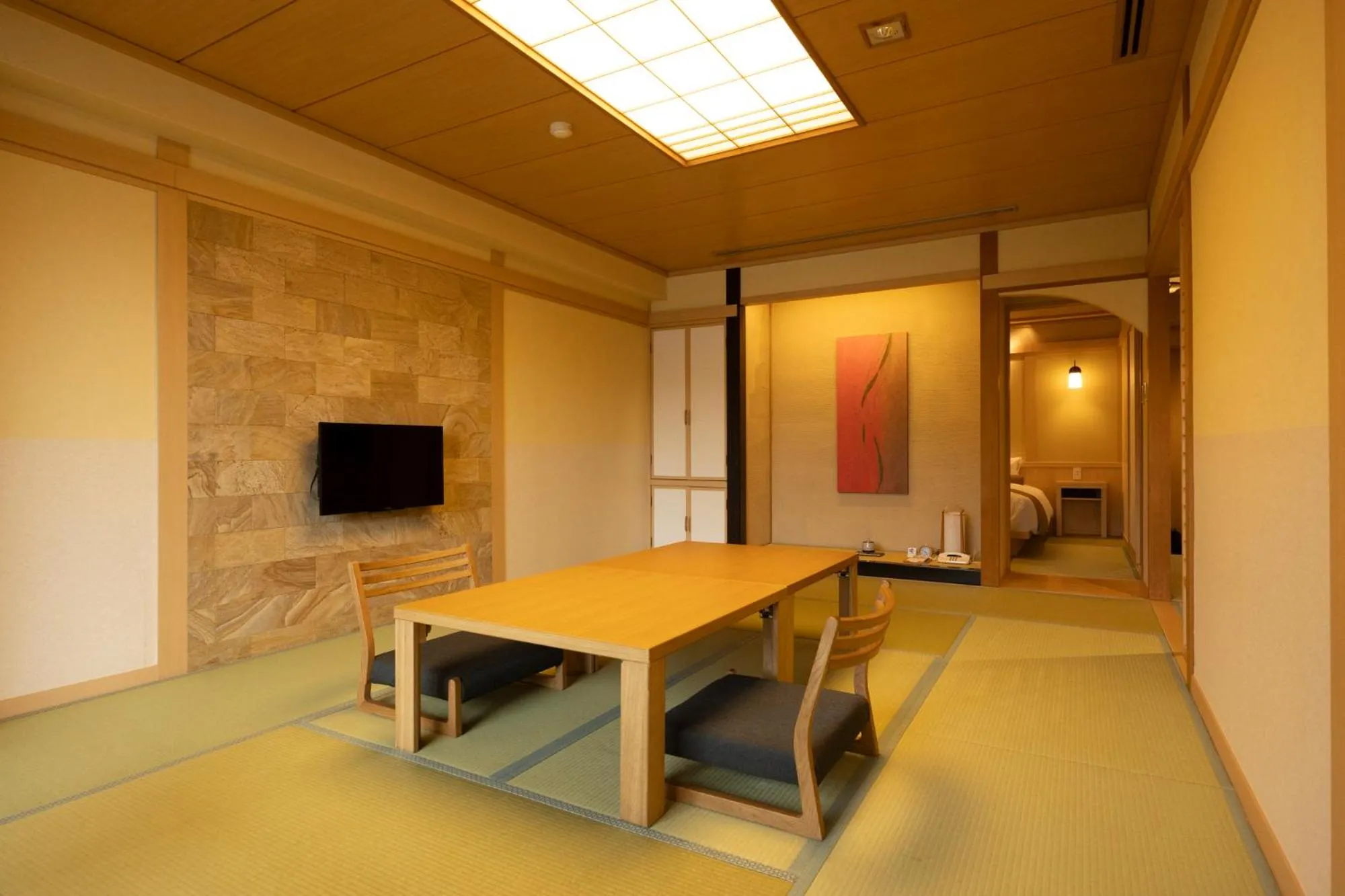 Living room in Fujikawaguchiko Onsen Konanso