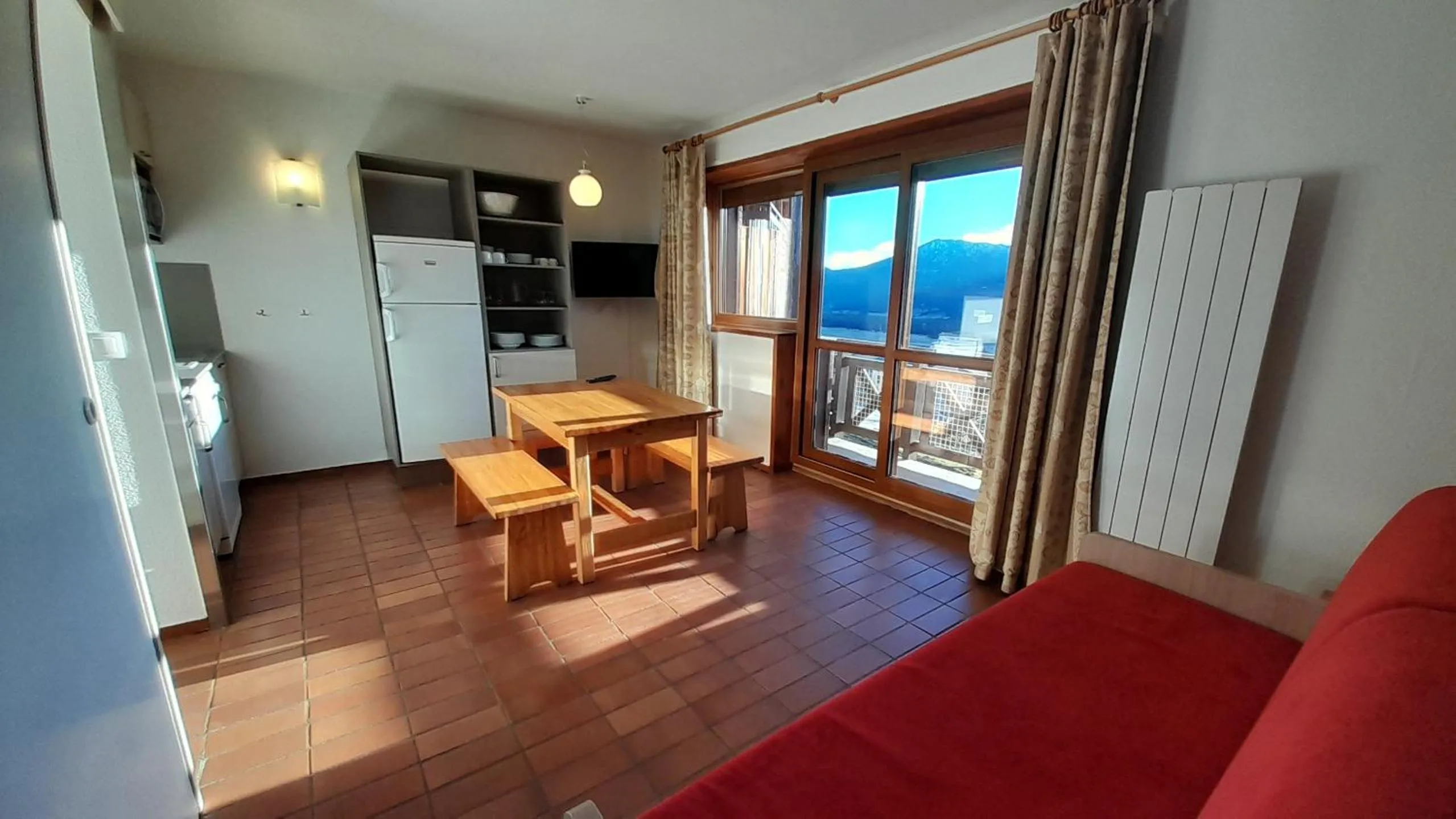 Kitchen or kitchenette in VVF Résidence Les Angles Pyrénées