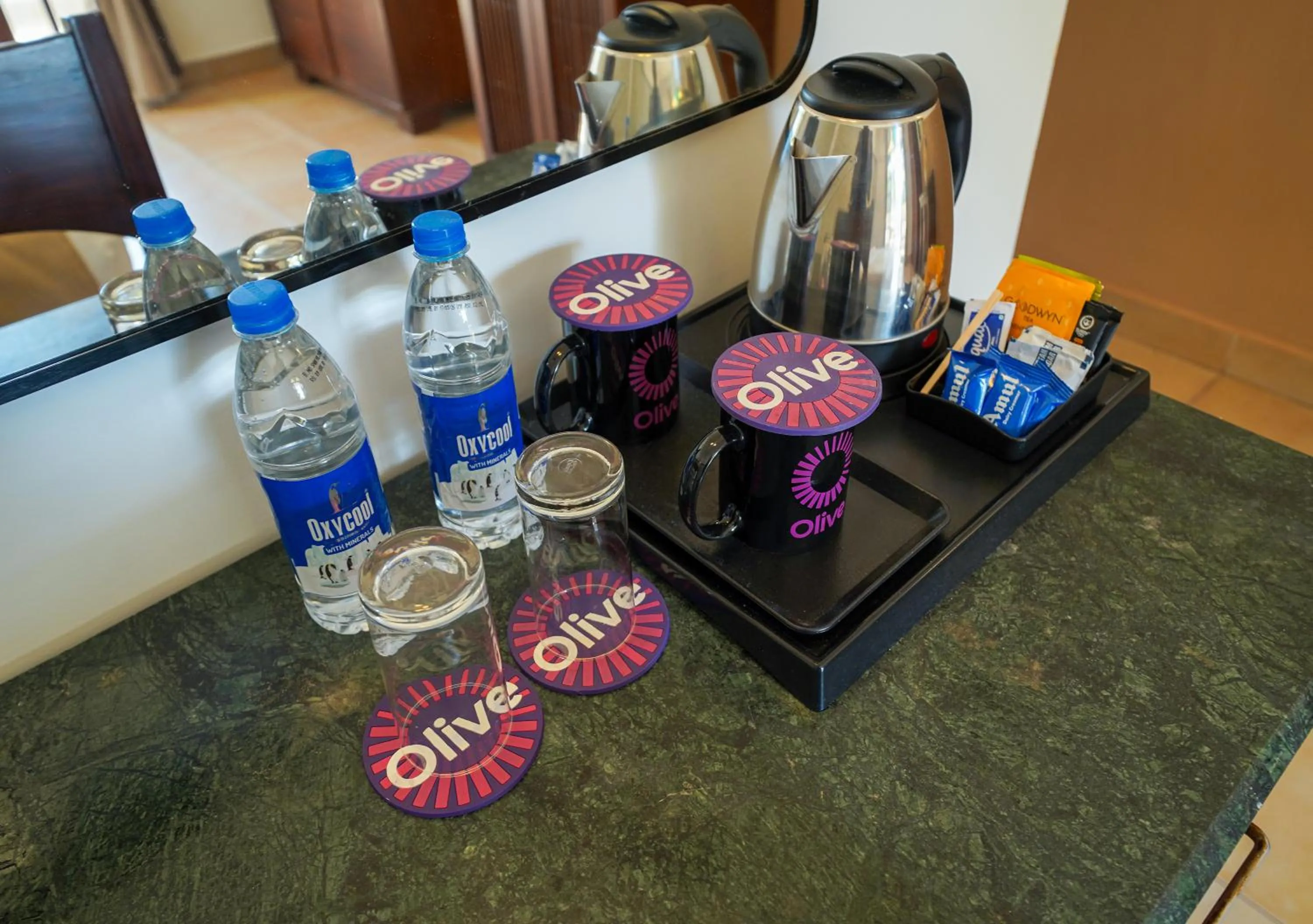 Coffee/tea facilities in Olive Hotel Alidia Beach Resort by Embassy Group