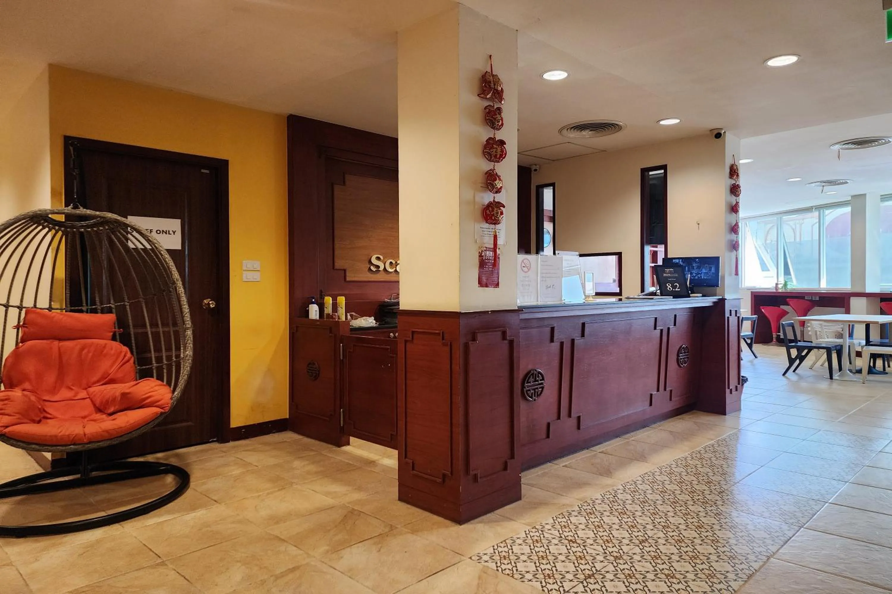 Lobby or reception in Scala Hostel