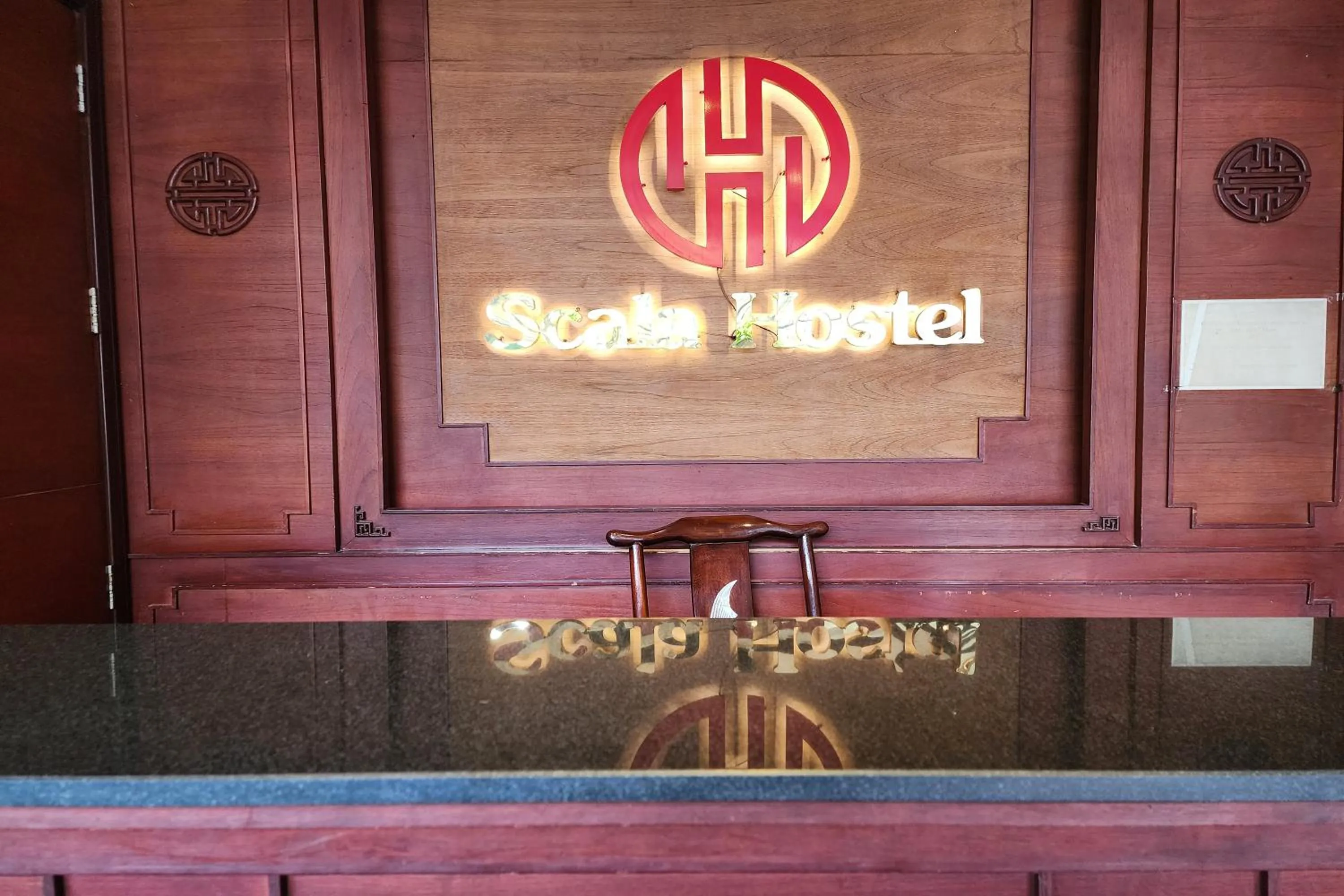 Lobby or reception in Scala Hostel