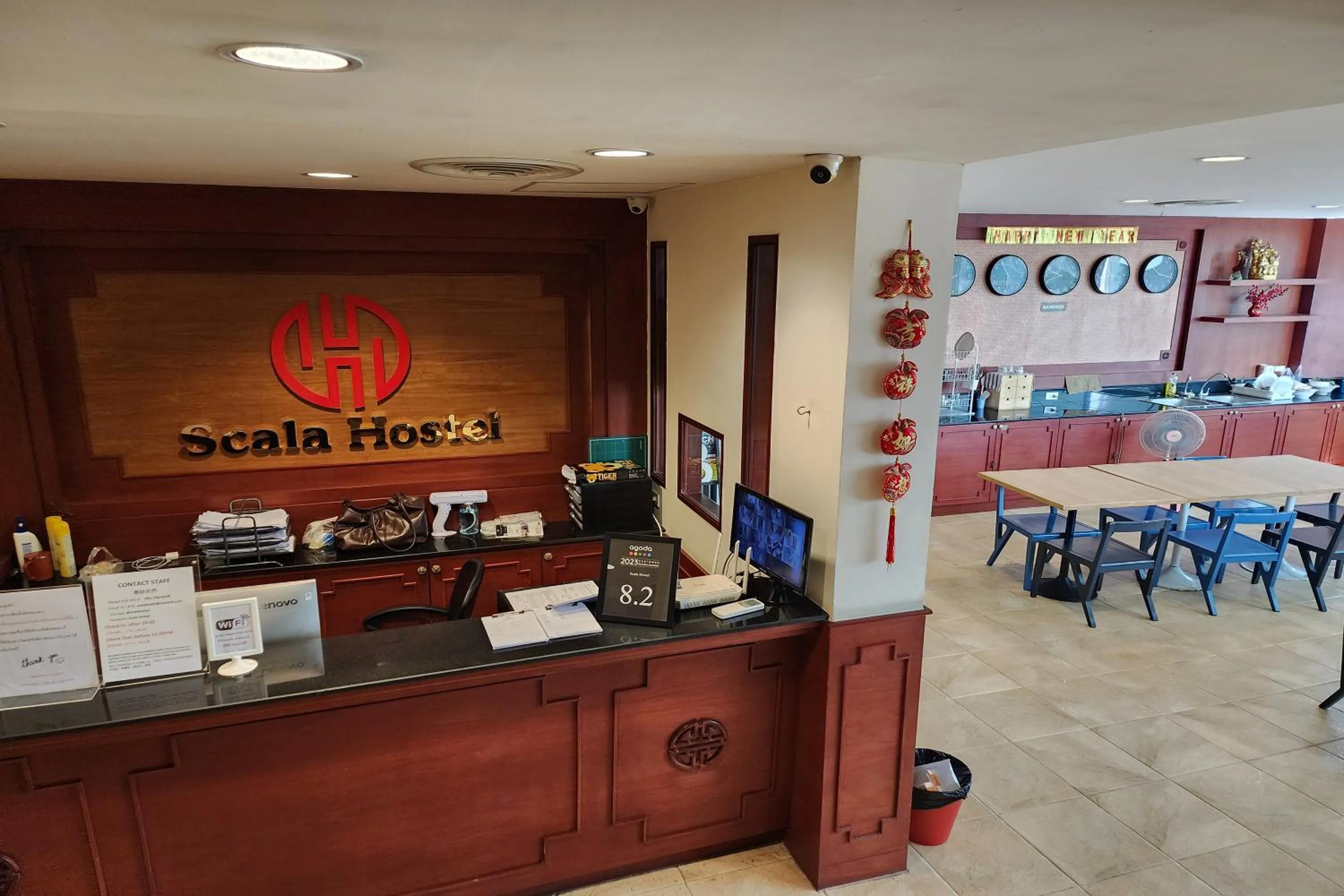 Lobby or reception in Scala Hostel
