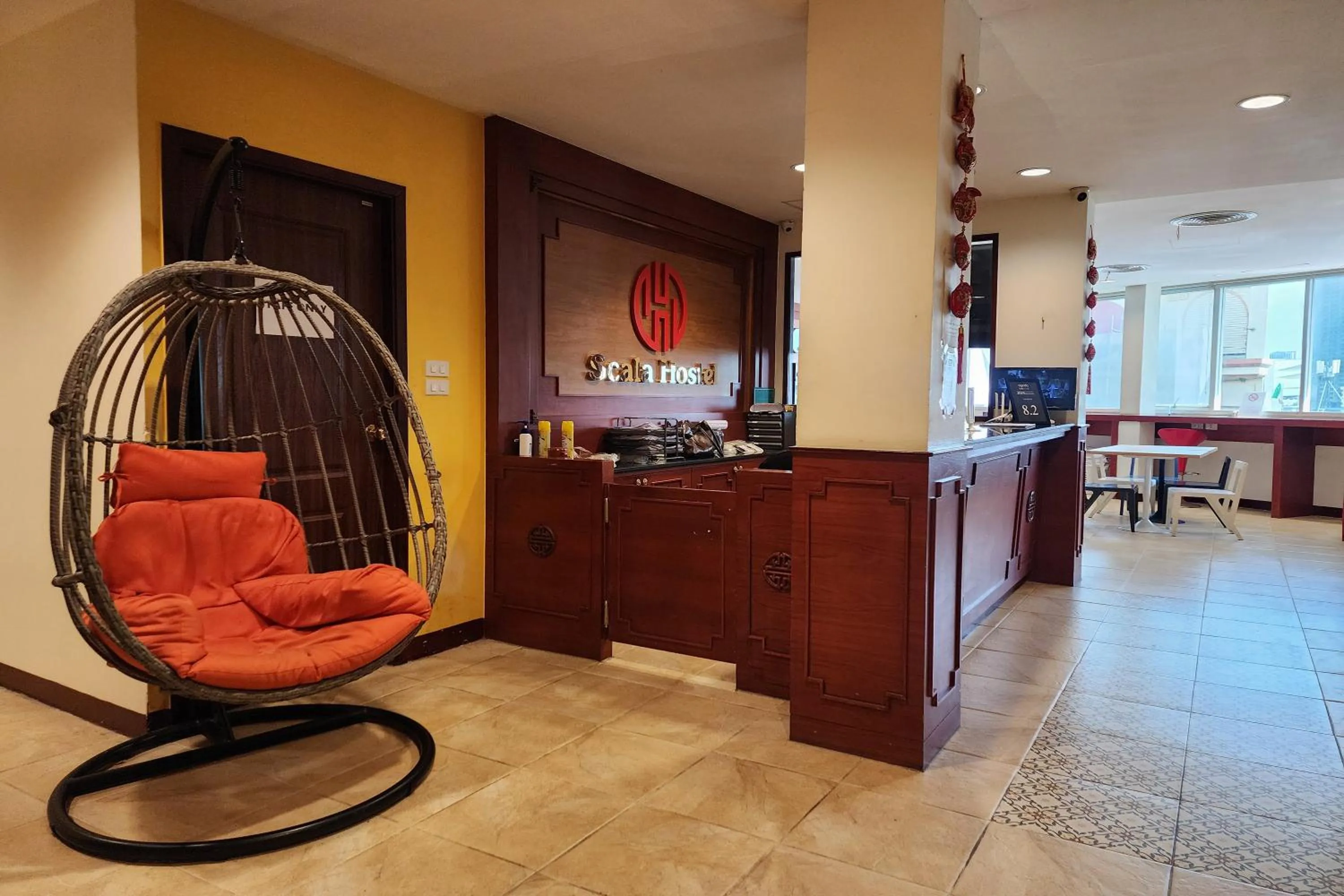 Lobby or reception in Scala Hostel