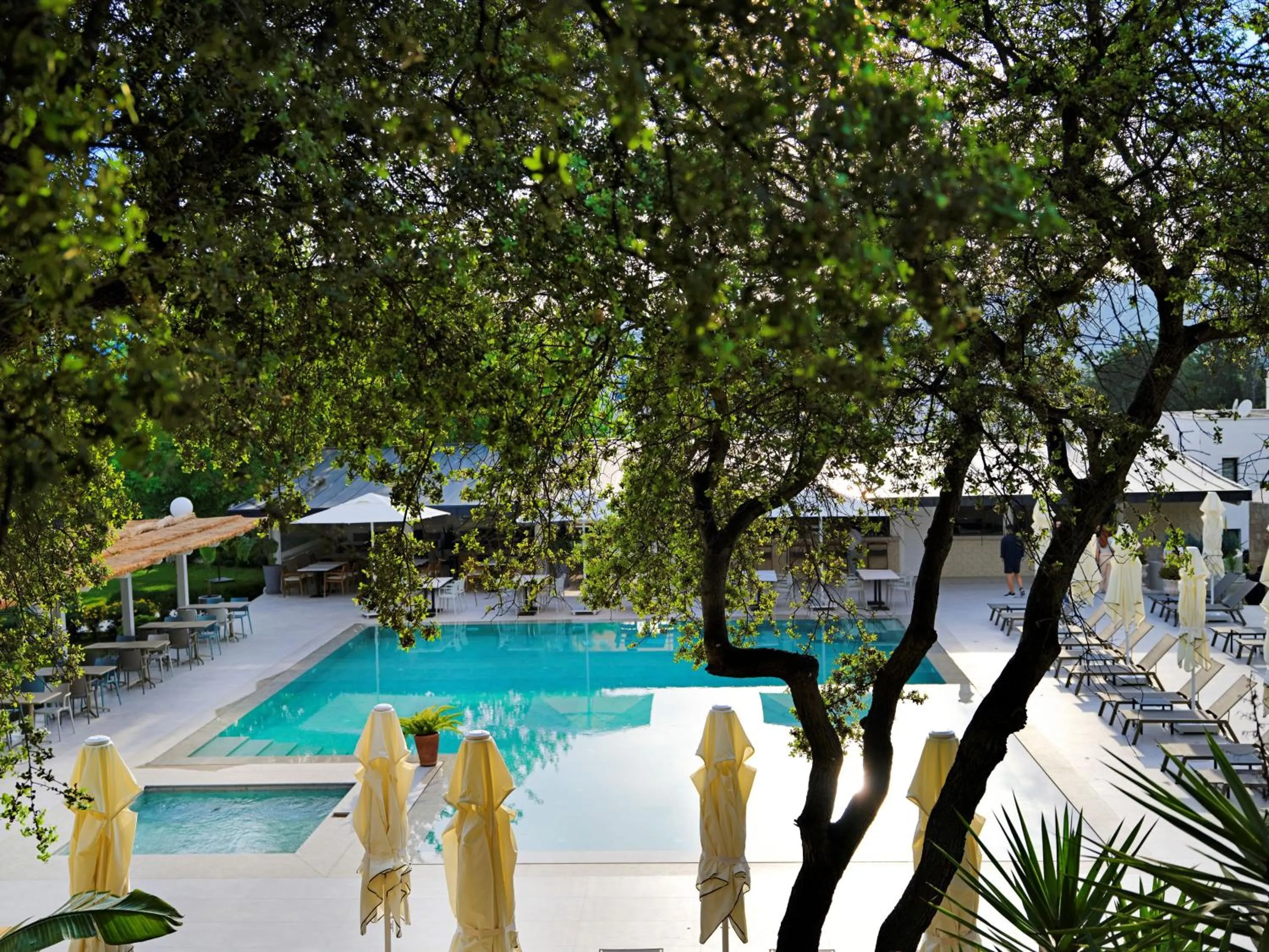Pool view in Dorman Suites