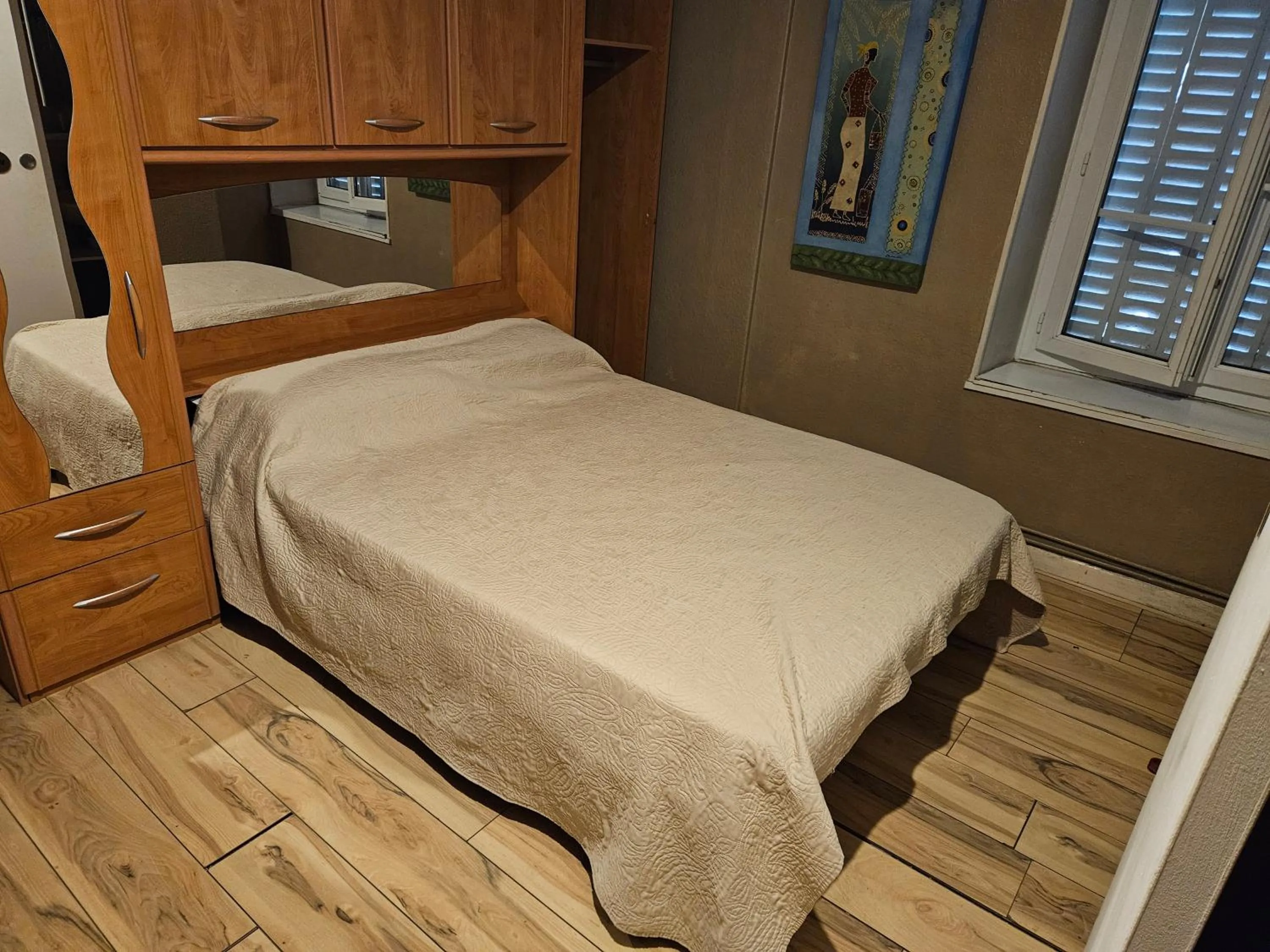 Bed in Hôtel des Jacobines