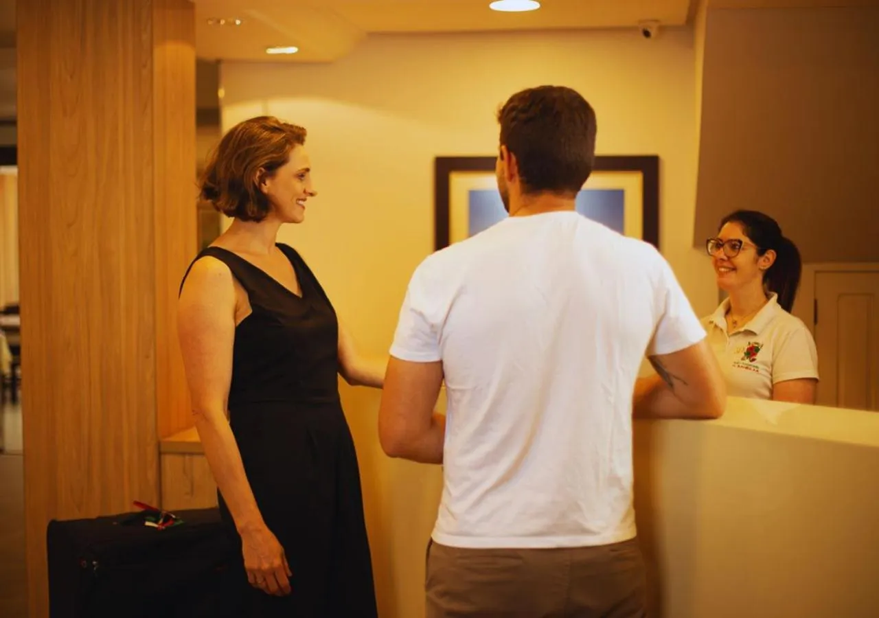 Lobby or reception in Dona Adelia Hotel e Restaurante