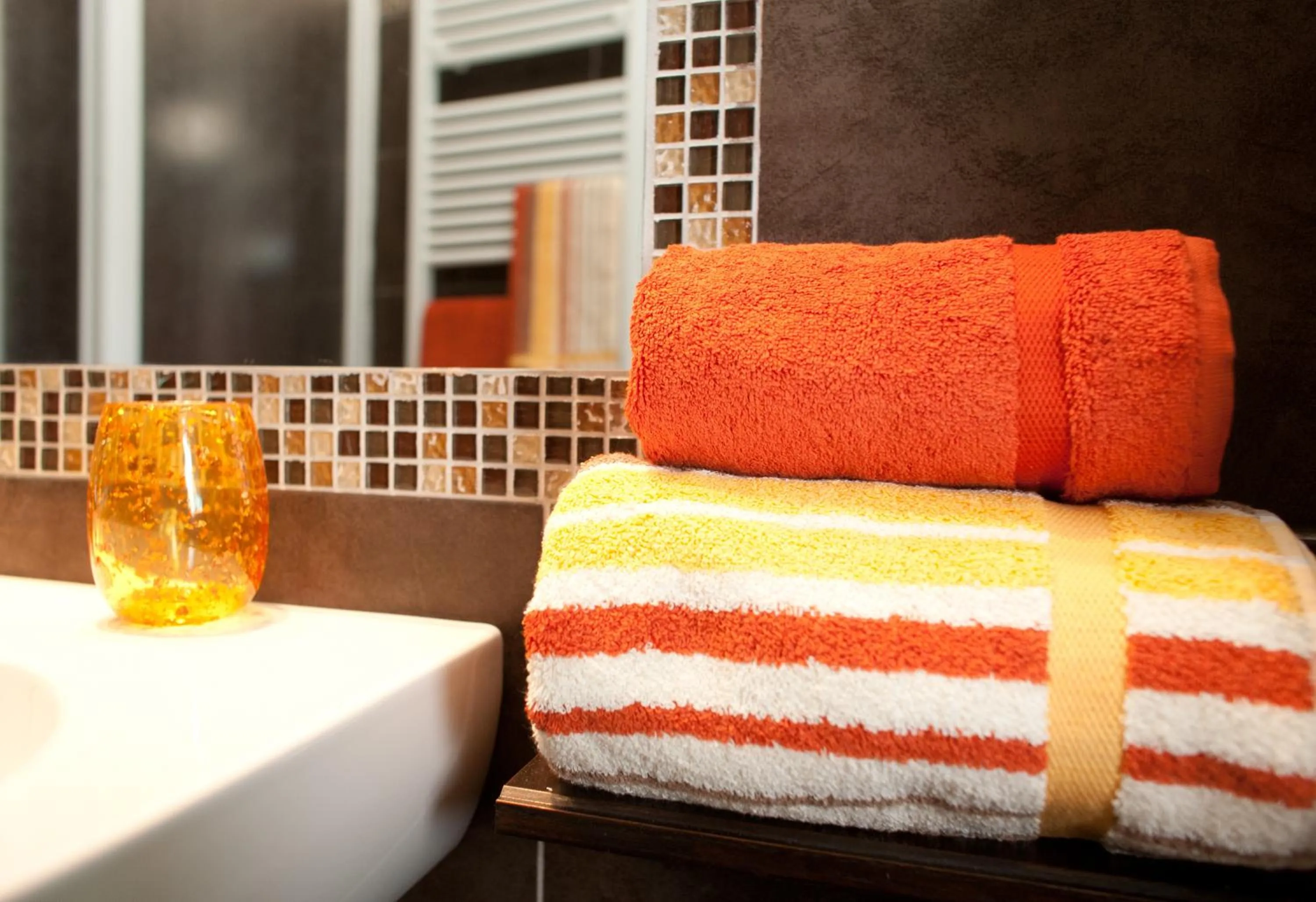 Bathroom, Bed in B&B Al Calcandola