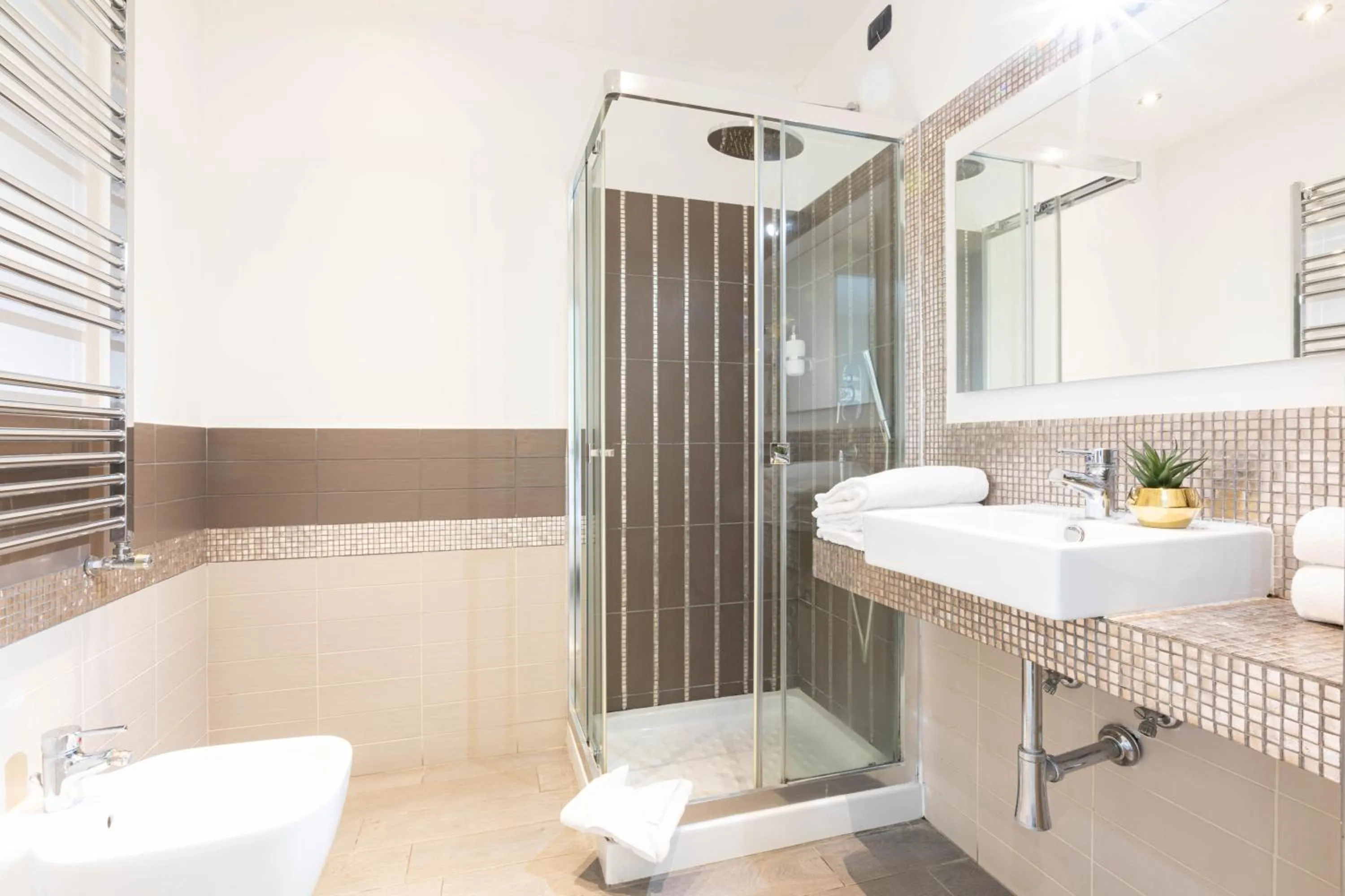 Shower in Cesar Vatican Rooms