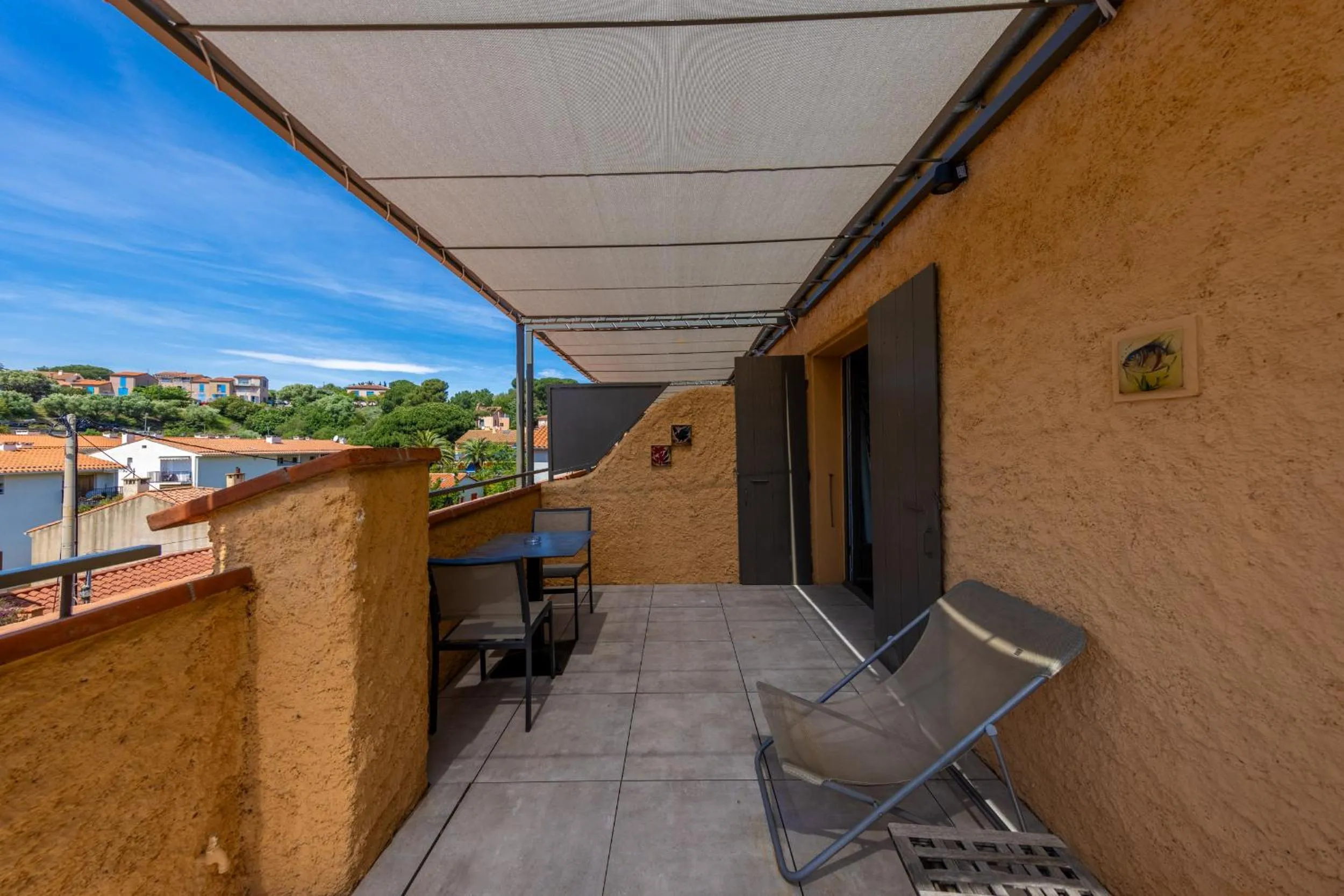 Patio in Hôtel & Spa Le Madeloc - Collioure Centre
