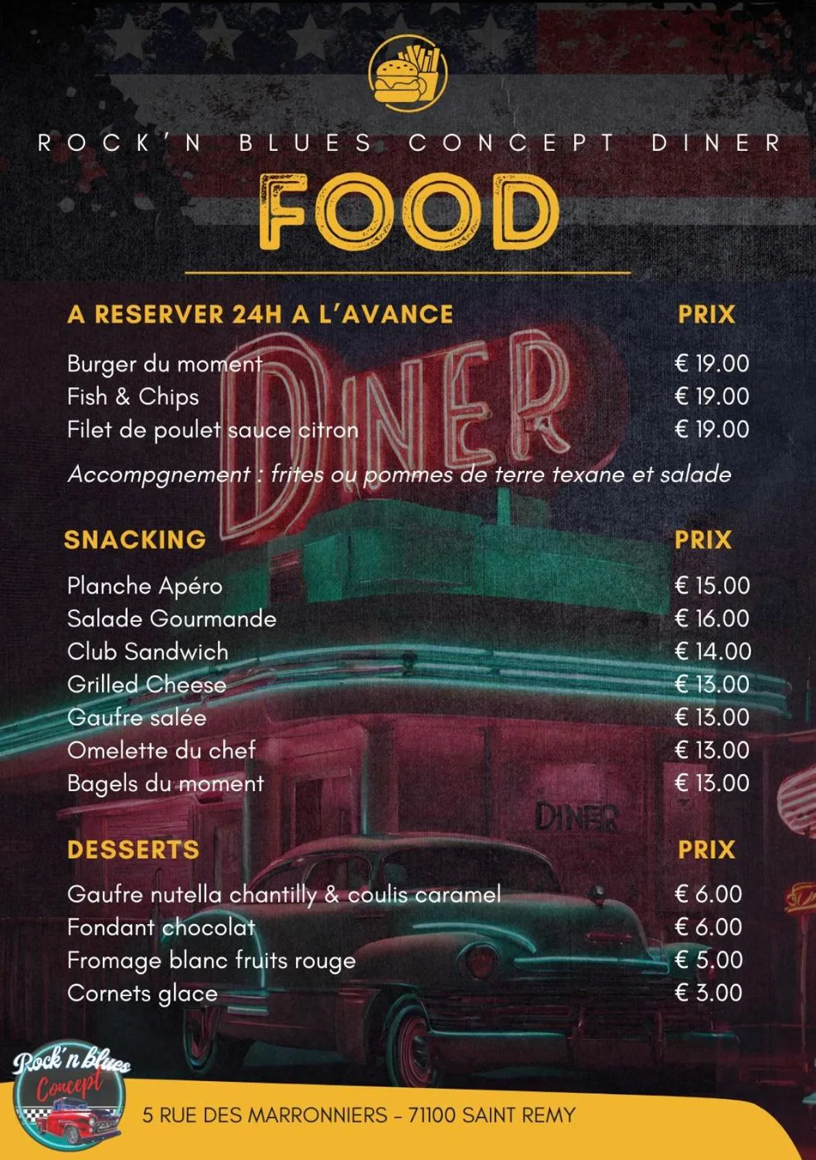 Restaurant/places to eat in L'ETAP'CORTELINE