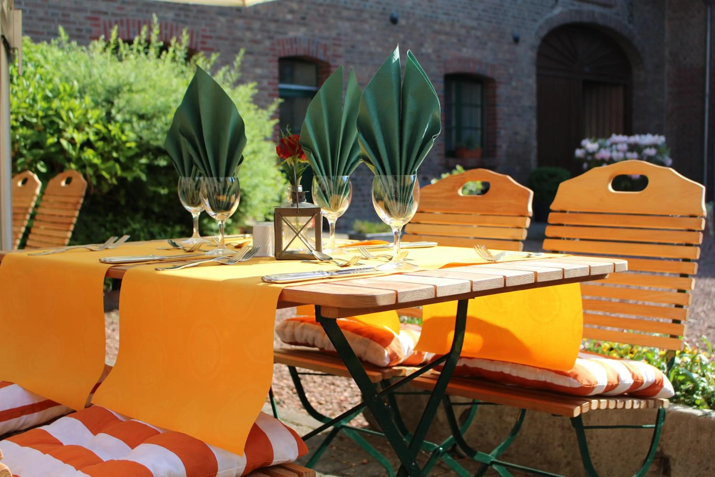 Garden view in Landhaus Göddertzhof