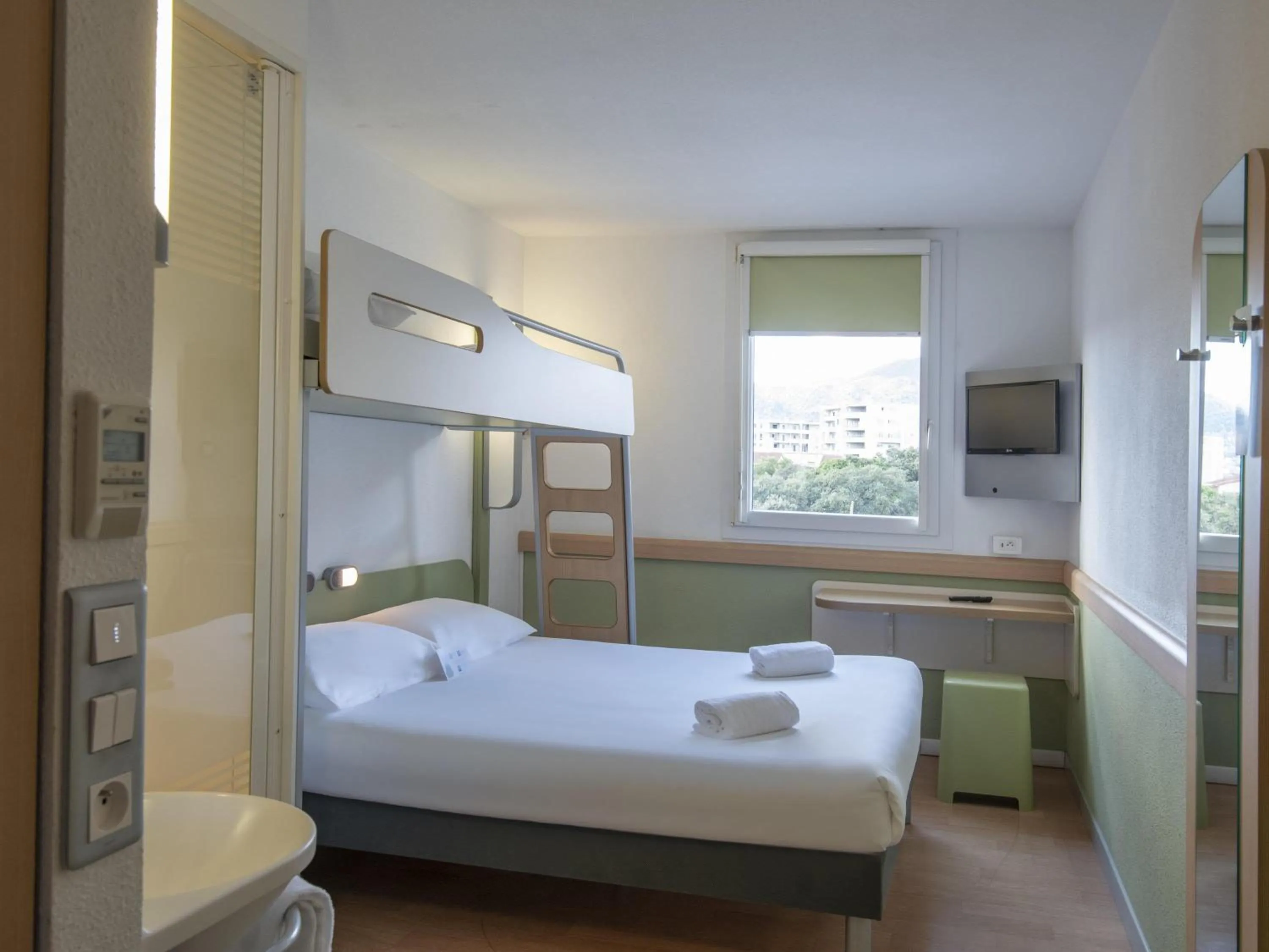 Bedroom, Bed in ibis budget Ajaccio