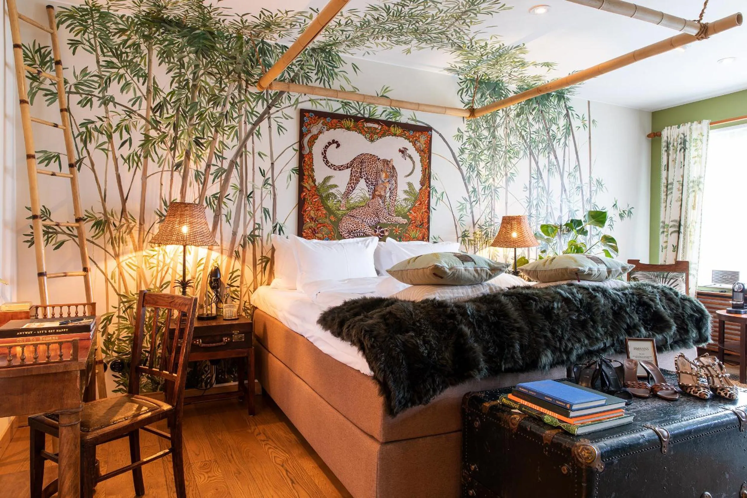 Coffee/tea facilities, Bed in Bomans Hotell i Trosa