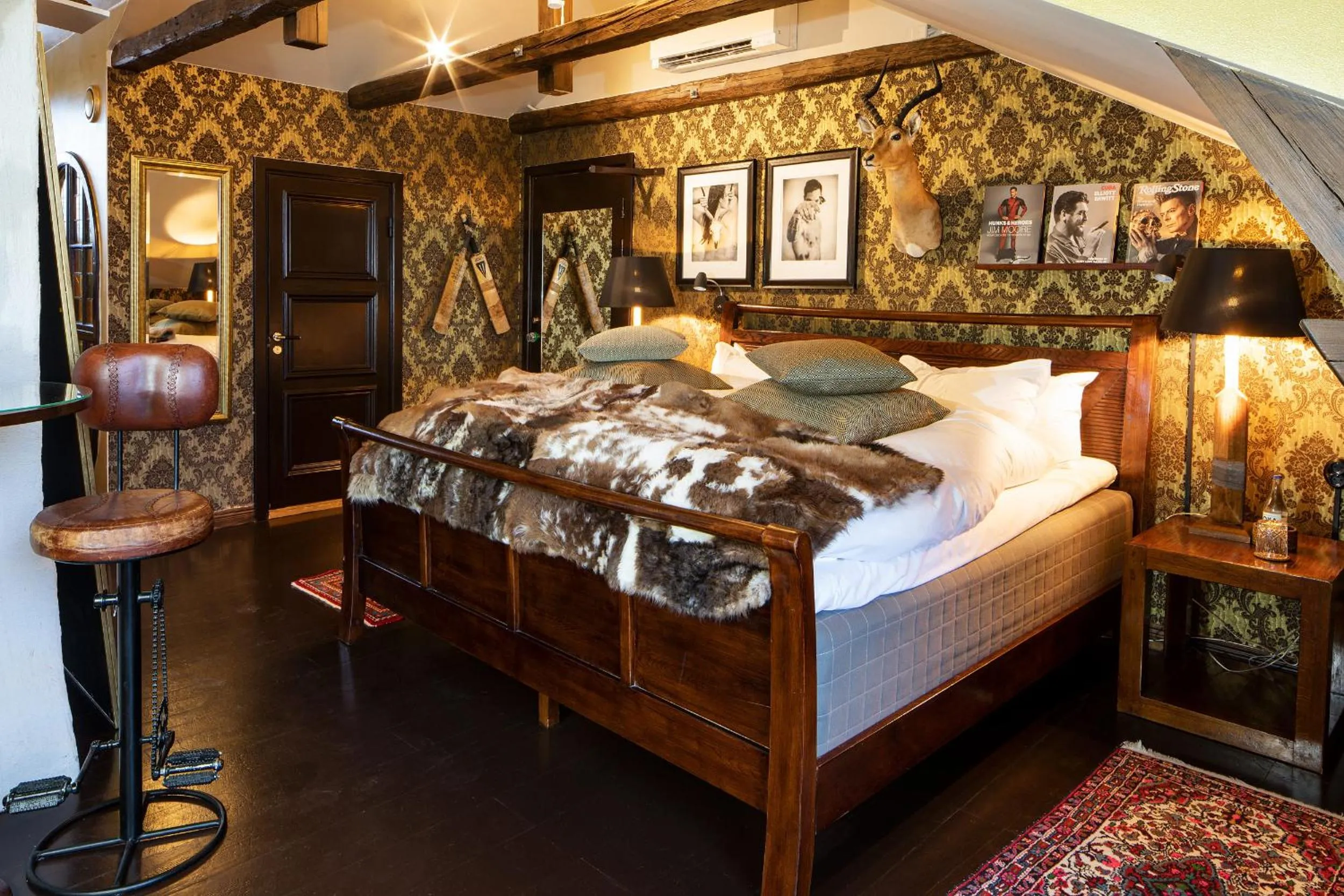 View (from property/room), Bed in Bomans Hotell i Trosa