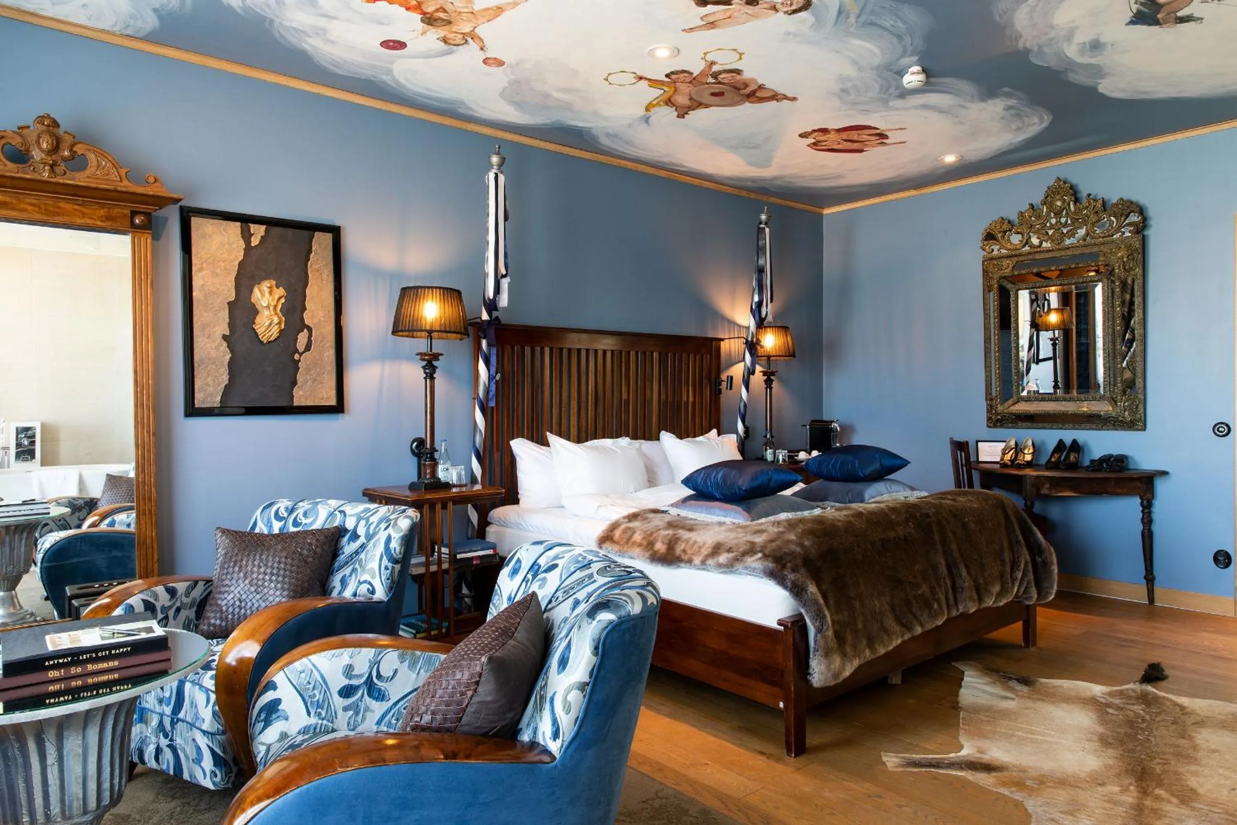 Coffee/tea facilities, Bed in Bomans Hotell i Trosa