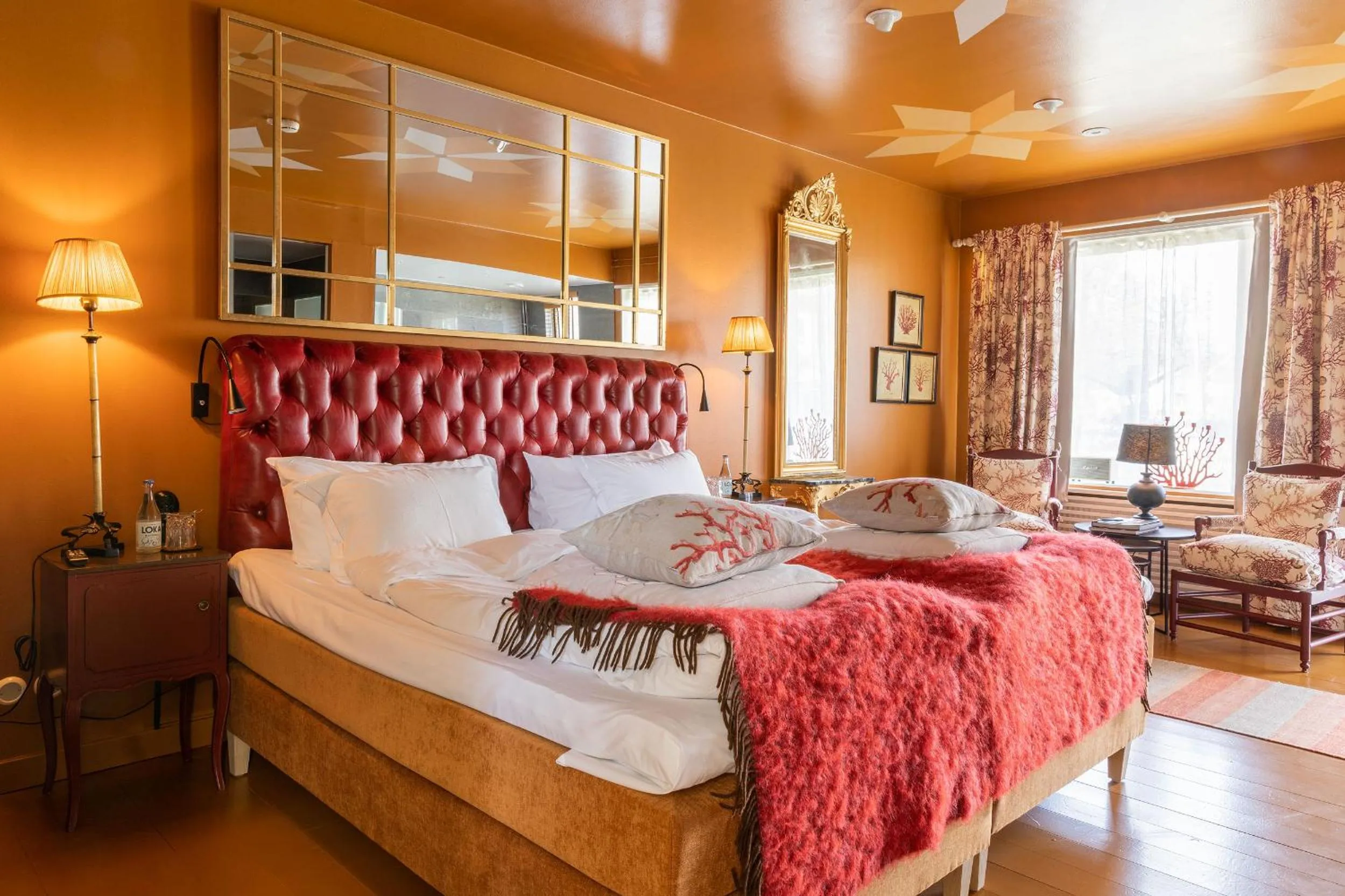 View (from property/room), Bed in Bomans Hotell i Trosa