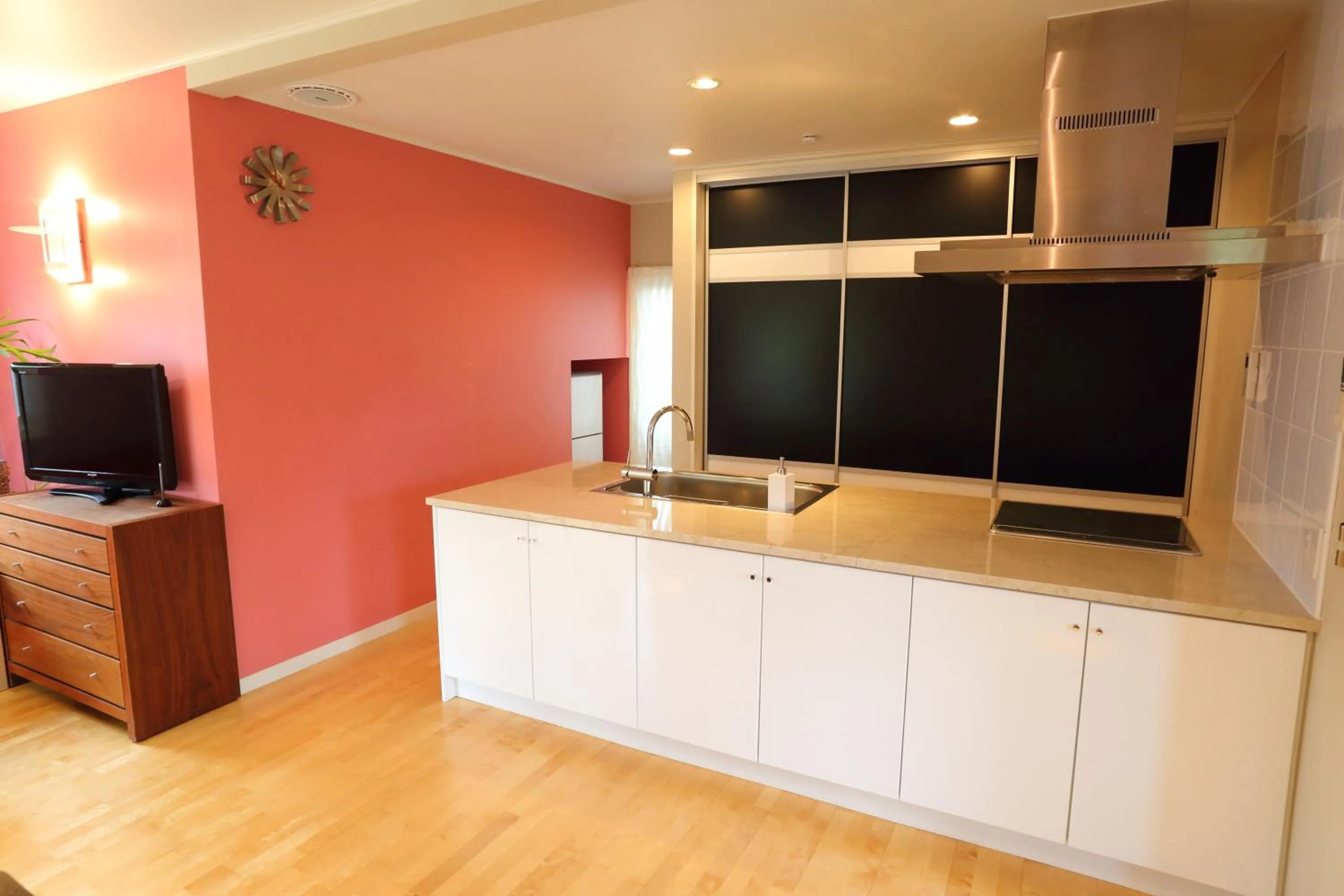 Kitchen or kitchenette in Tabinoteitaku Kamakura Yuigahama -Homann Concept-