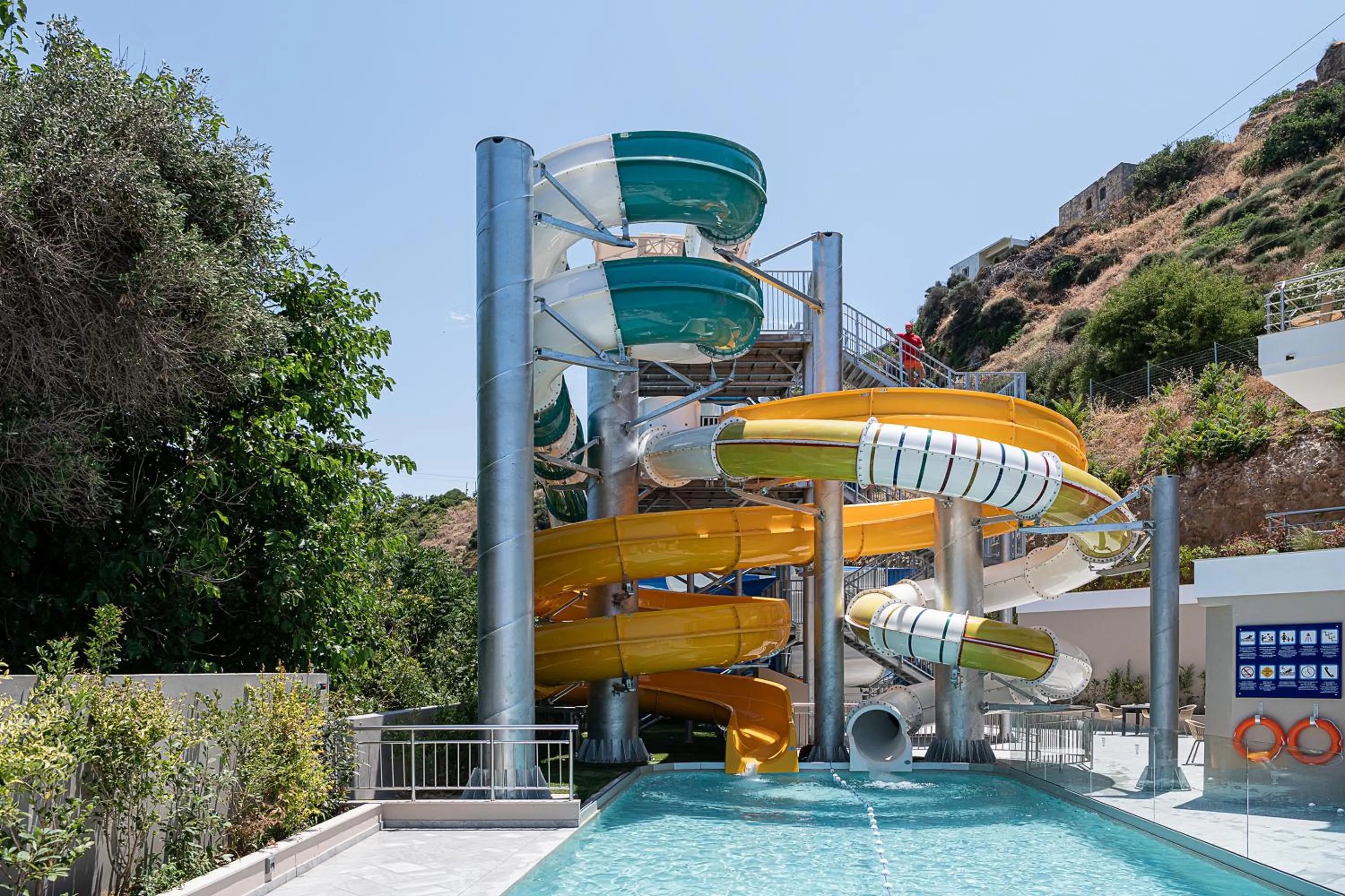 Aqua park in Porto Platanias Village Resort