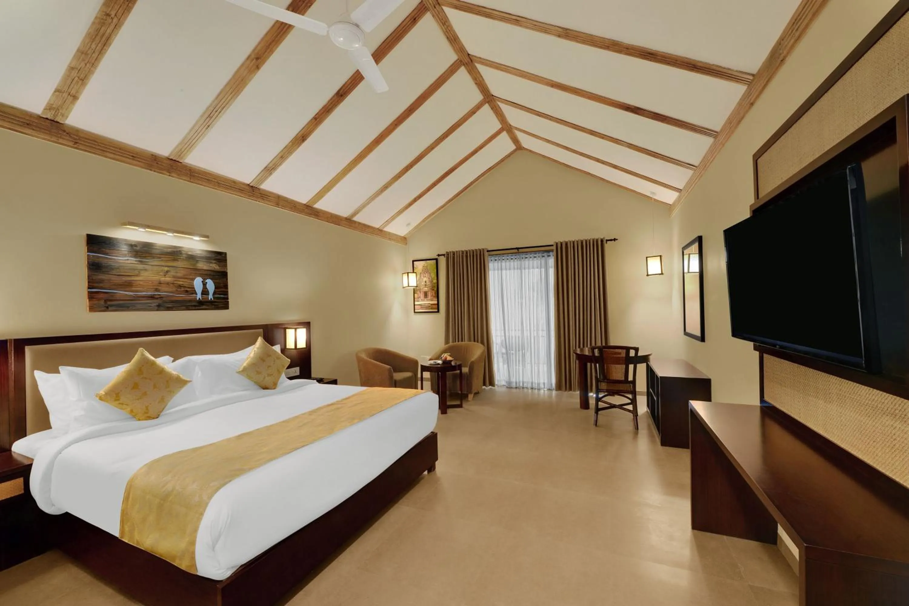 Bedroom, Bed in The Fern Sattva Resort - Polo Forest