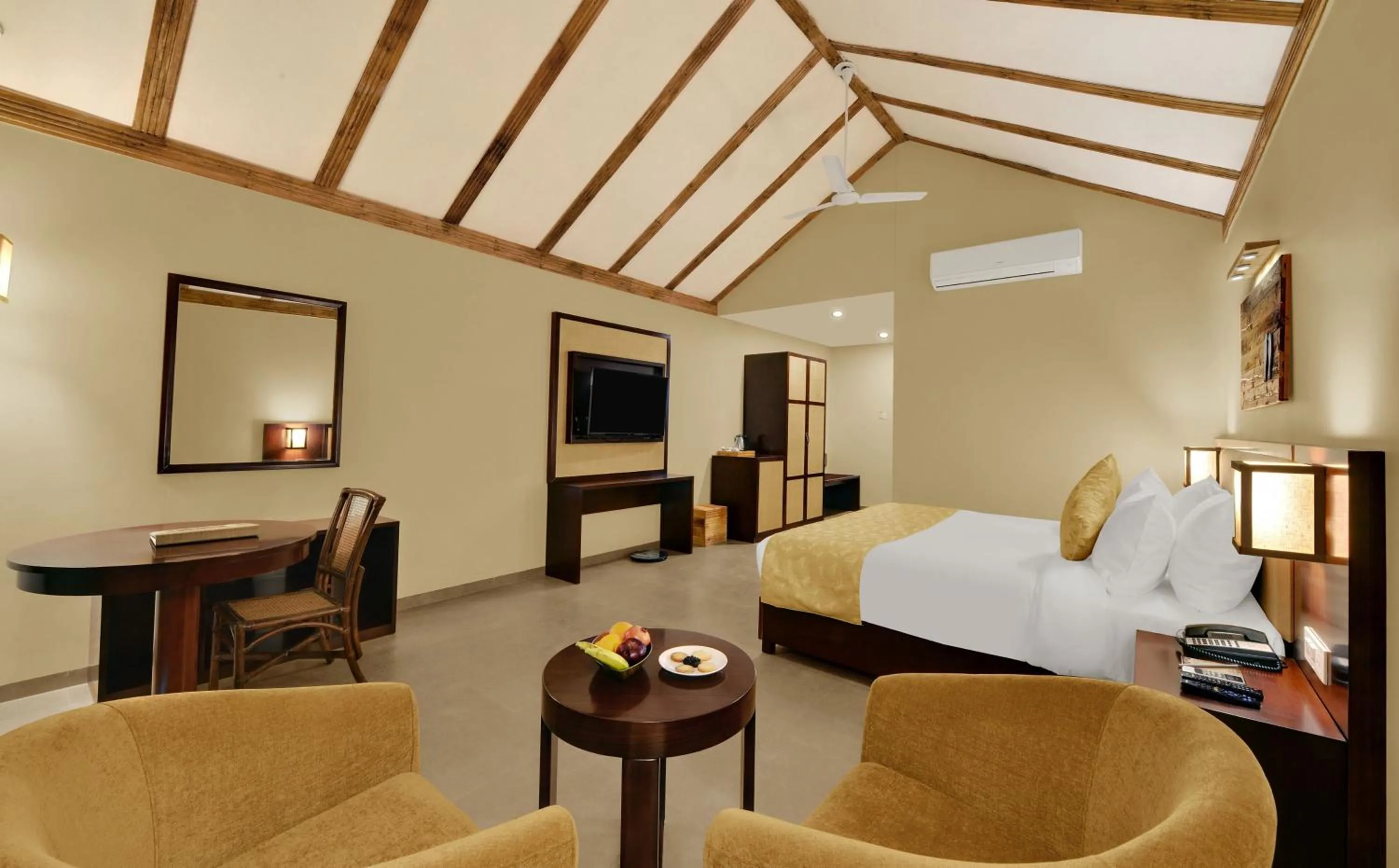 Bedroom, Bed in The Fern Sattva Resort - Polo Forest